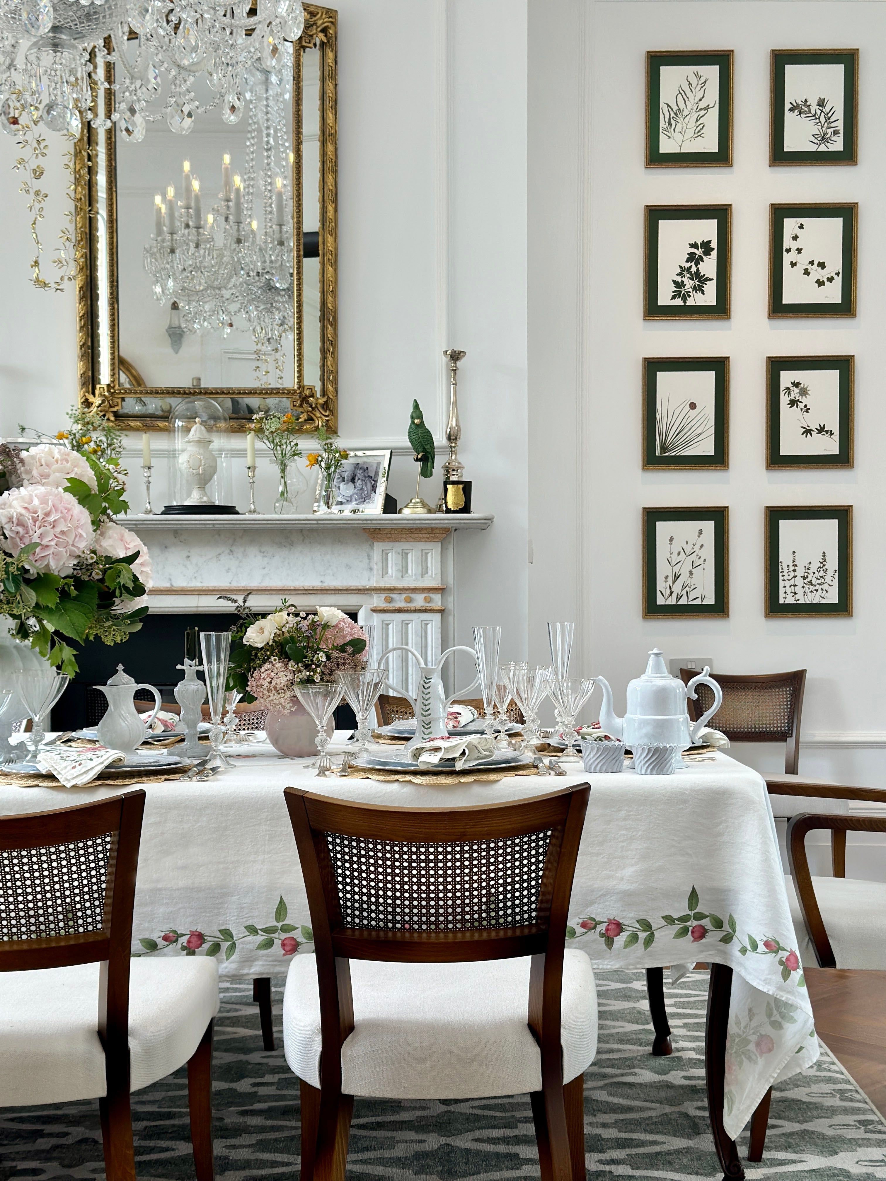 Romance in Bloom with Rose Trellis Collection