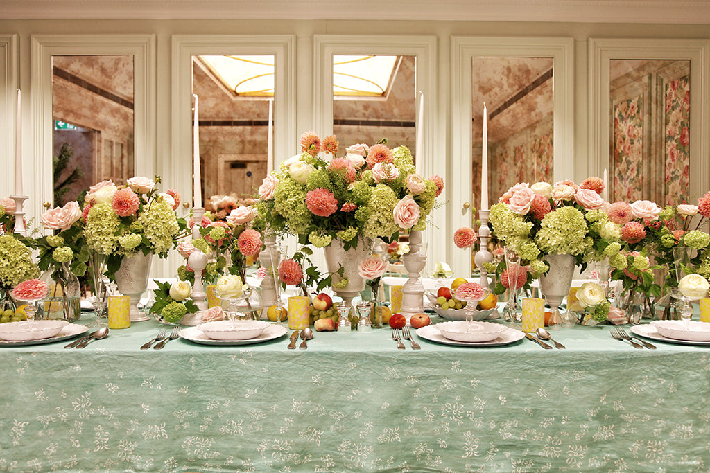 Introducing S&Bee Falling Flower in Celadon Blue