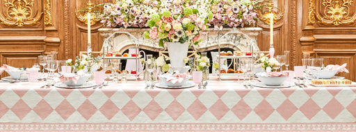 "Pink Check" Summerill & Bishop x Claridge's Tablescape