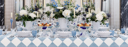 'Blue Check' Tablescape - Summerill & Bishop X Claridge's