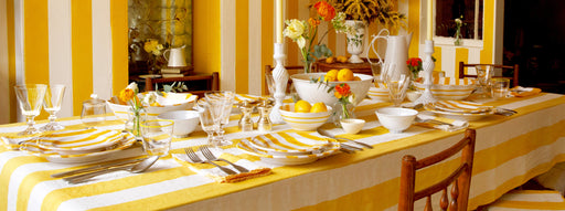 Yellow 'Stripe' - An Indoor Tablescape