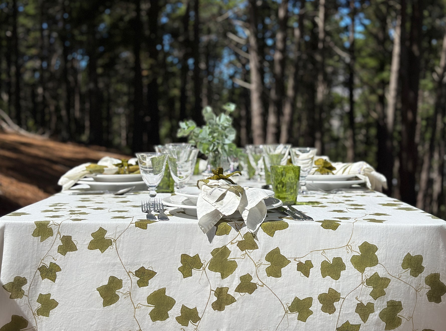 'Ivy' Linen Napkin, 50x50cm