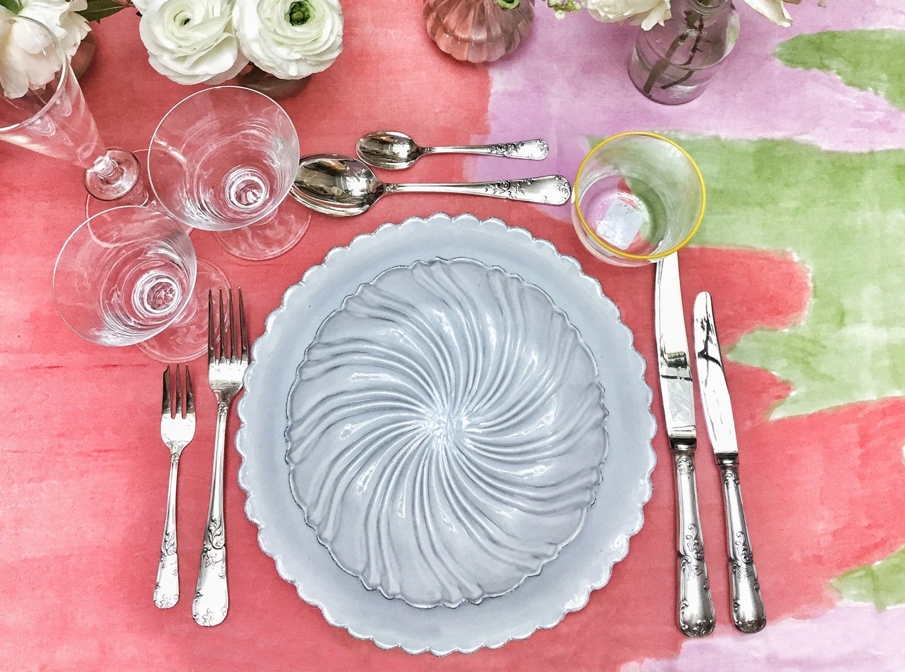 "Rhubarb" Summerill & Bishop x Skye Gyngell Linen Tablecloth