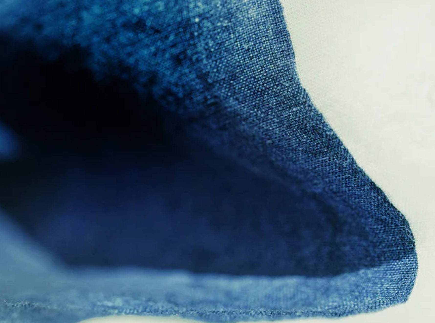 'Full Field' Linen Tablecloth in Midnight Blue