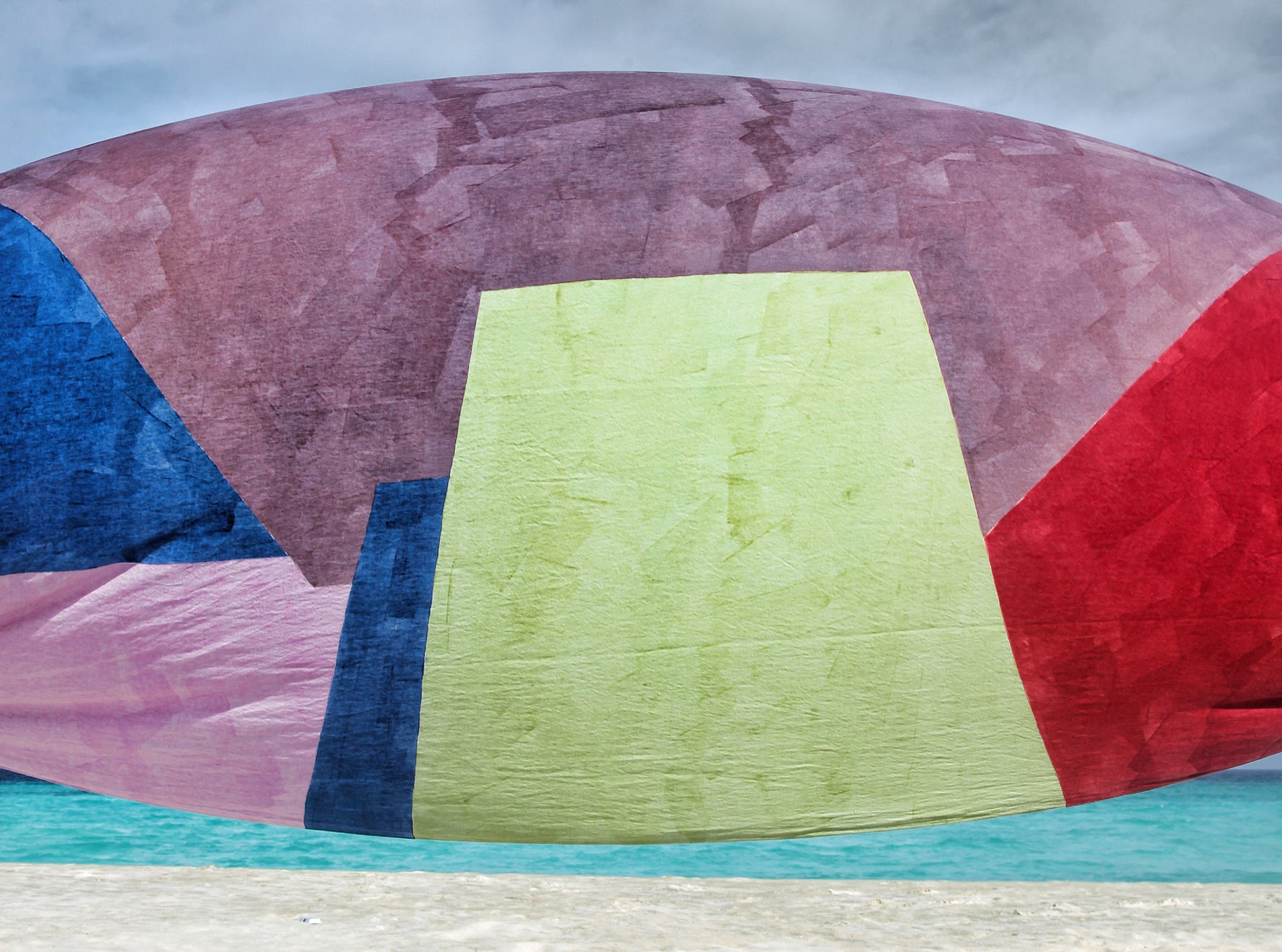 "Trapeze" Block Colour Linen Tablecloth in Multicolours