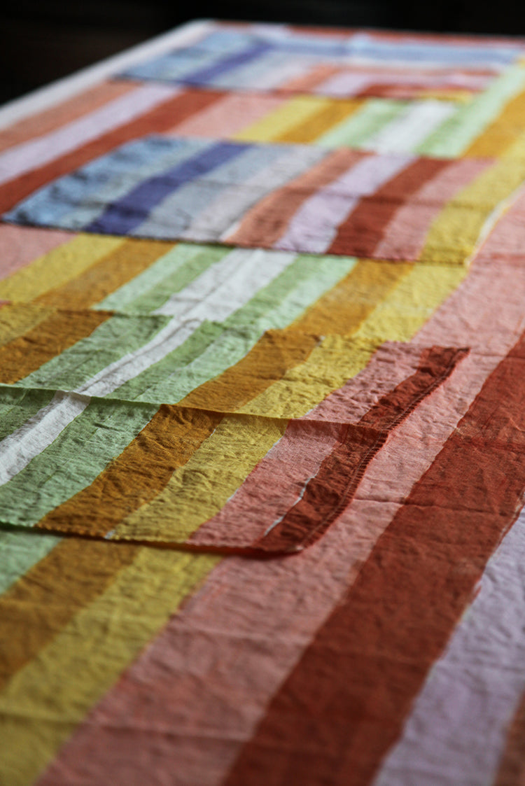 "Bleeding Stripes" Summerill & Bishop x Solange Linen Tablecloth