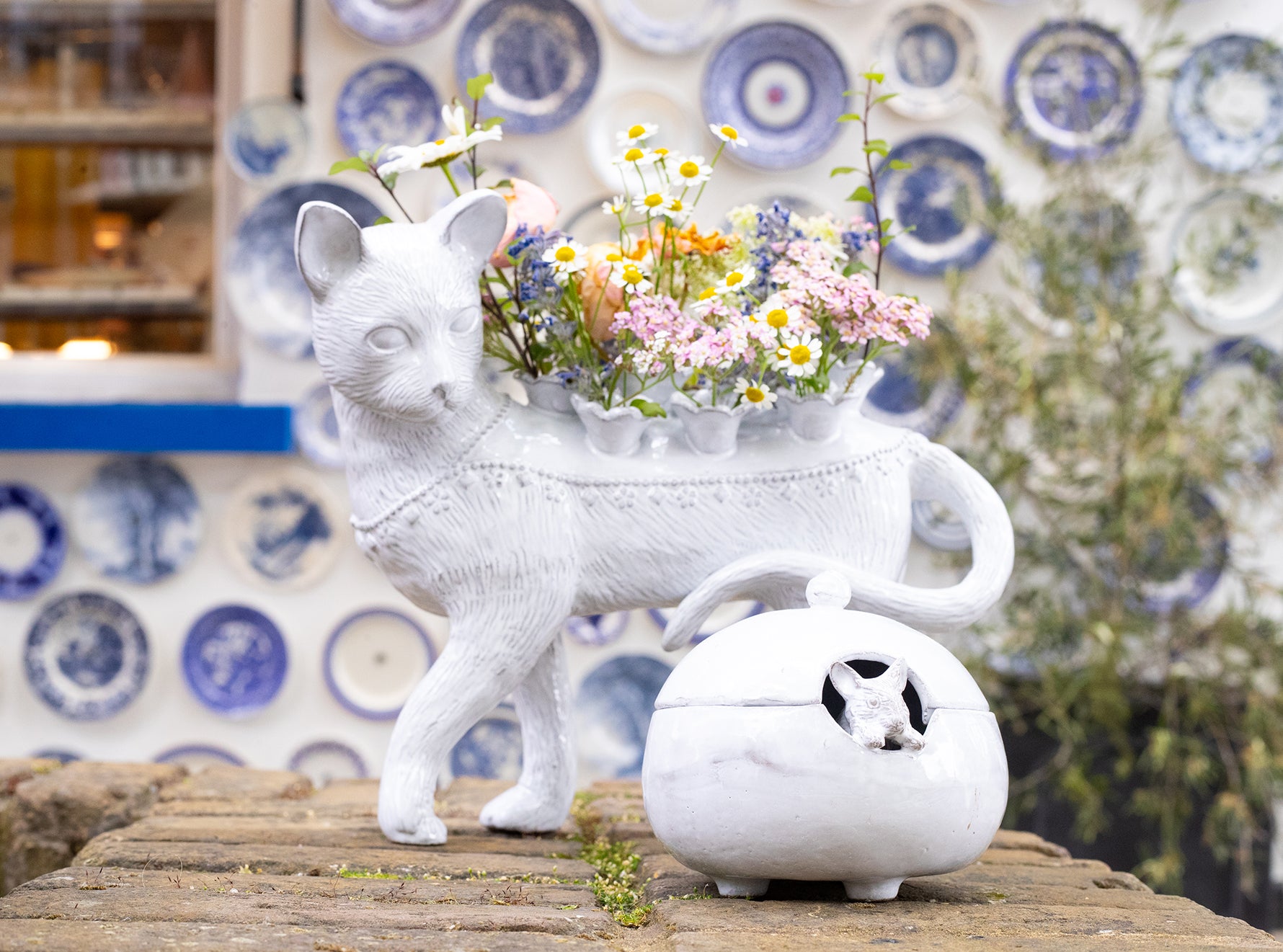 Serena Mouse Sugar Bowl by Astier de Villatte, 14cm