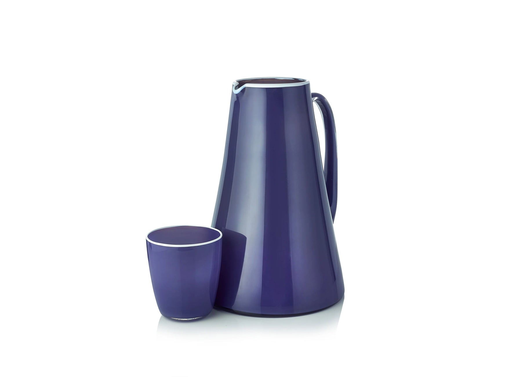 Handblown Glass Bumba Jug in Purple, 3lt