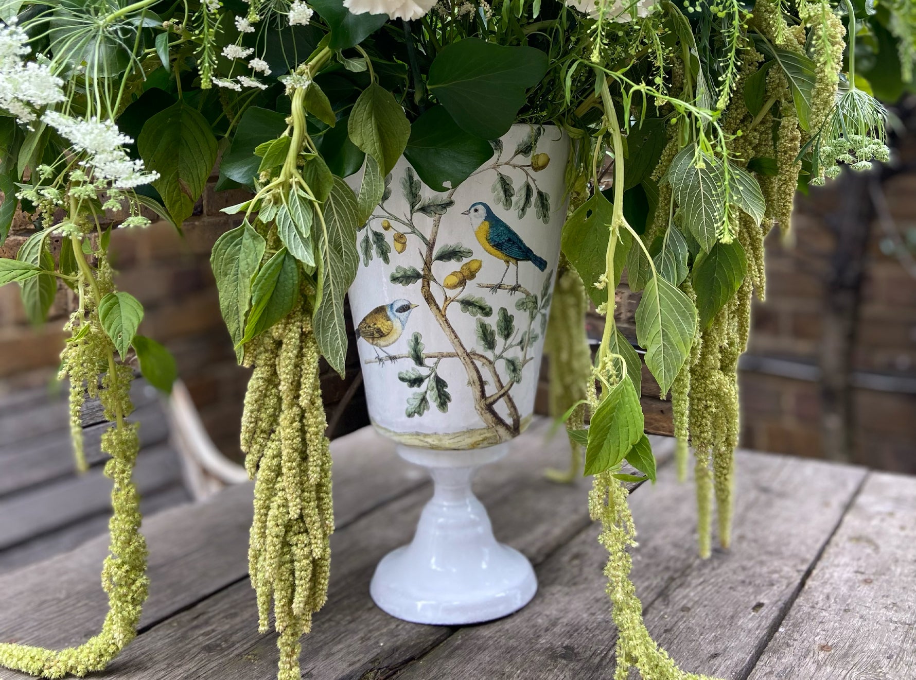Titmouse Vase by Astier de Villatte, 31cm