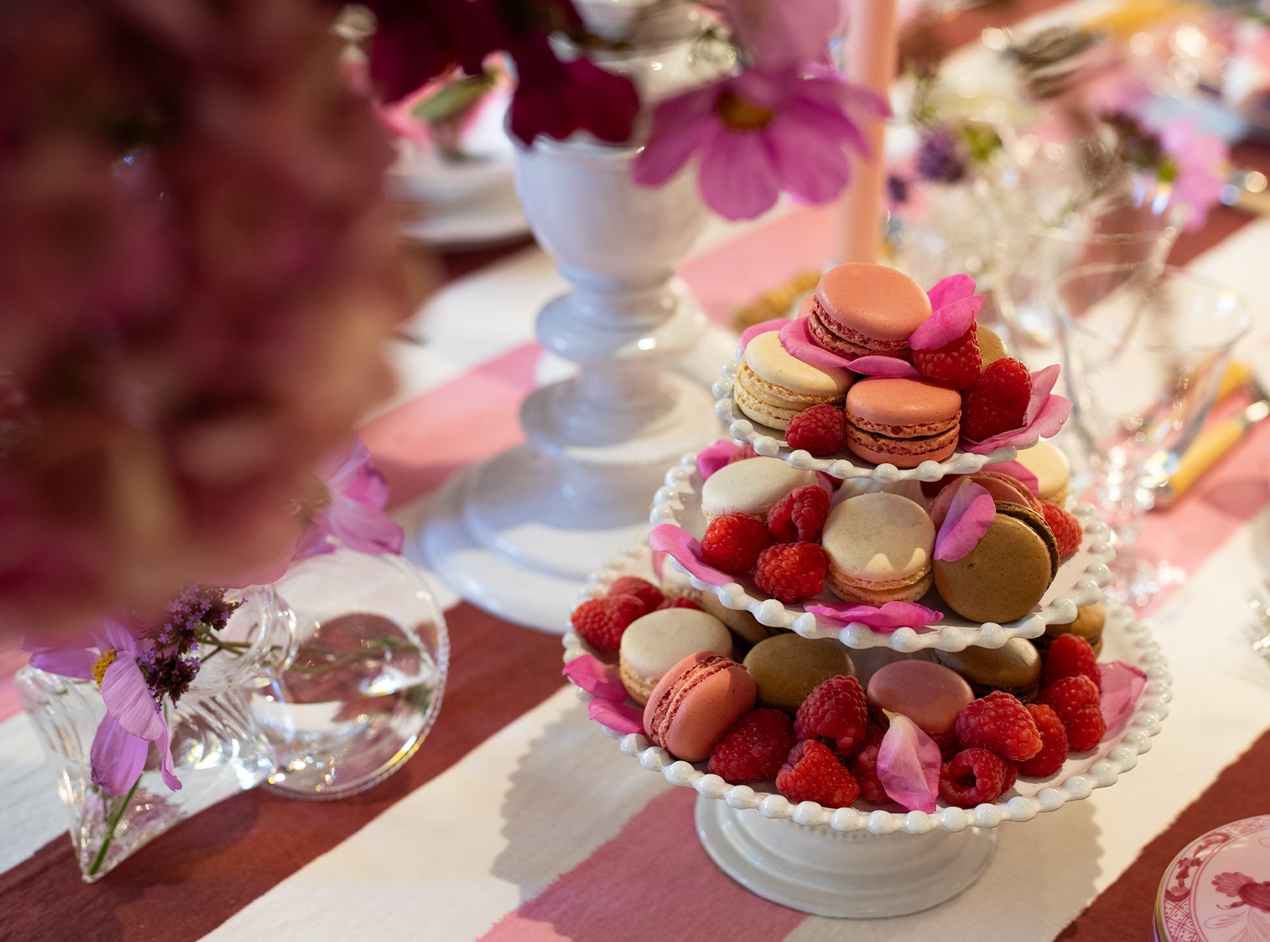 Adelaide Three Level Cake Stand by Astier de Villatte, 22cm