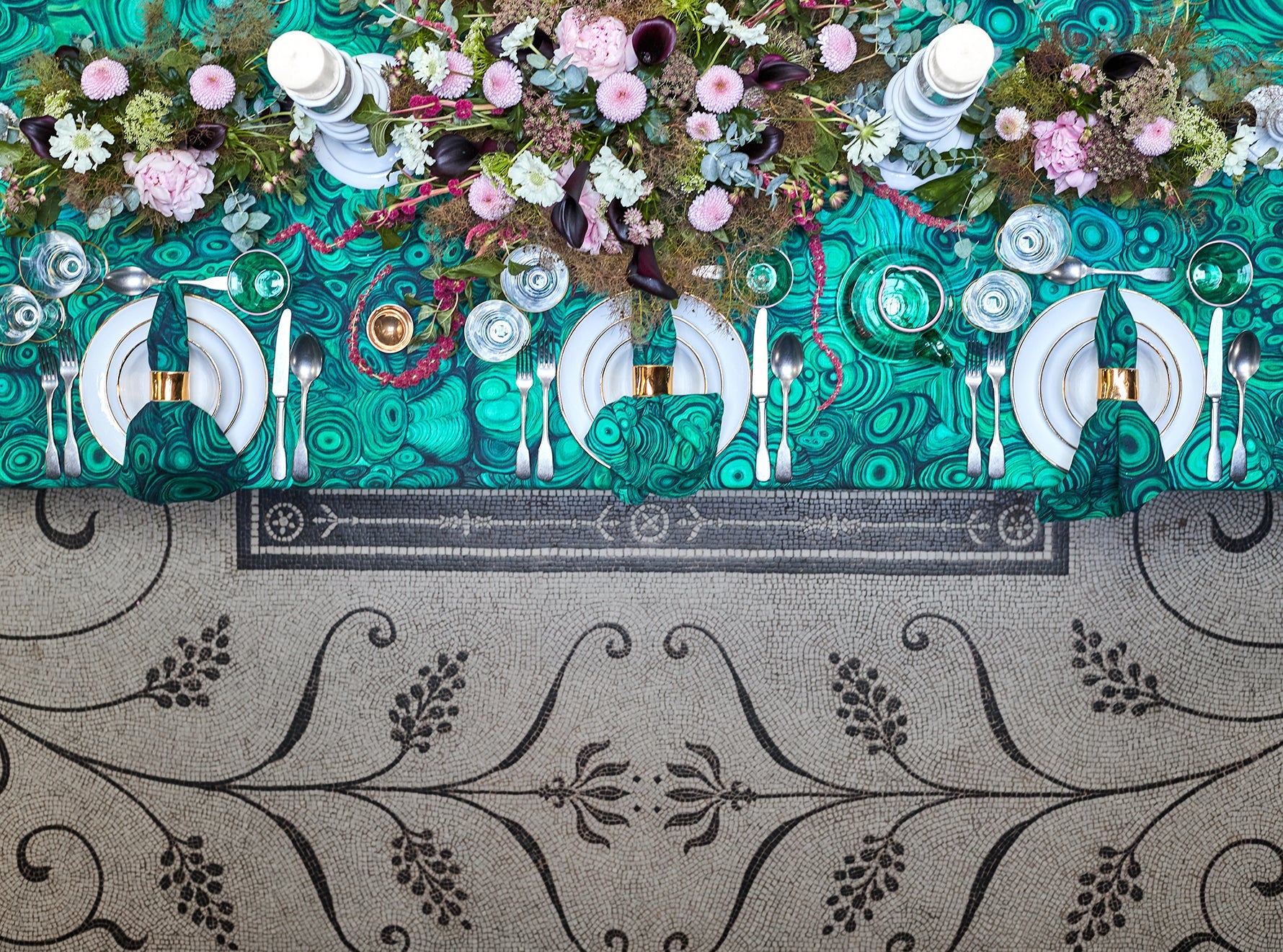 Crésus Soup Bowl with Gold Rim by Astier de Villatte, 14.5cm