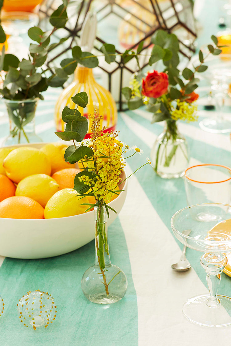 Le Cirque Linen Tablecloth in Mint Green
