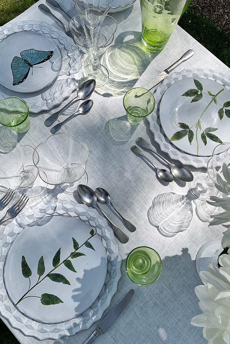 Drachocephalum Leaf Plate by Astier de Villatte, 24cm