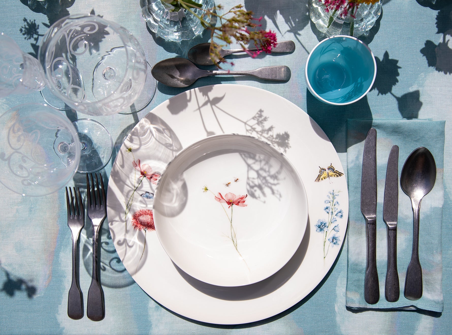 Bloom Iris Soup Plate, 20cm