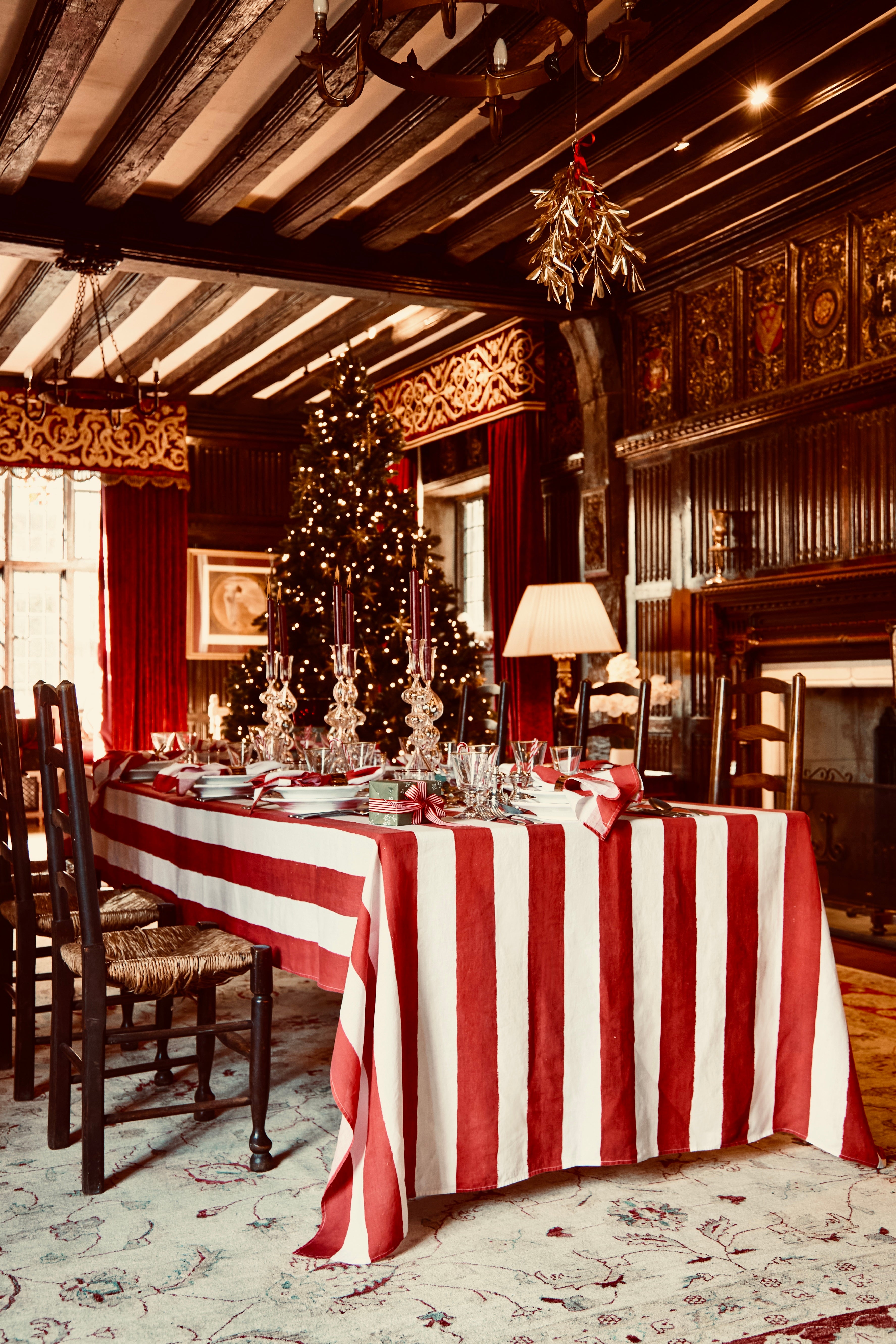 Mistletoe Brass and Fresh Water Pearl Hanging Ornament