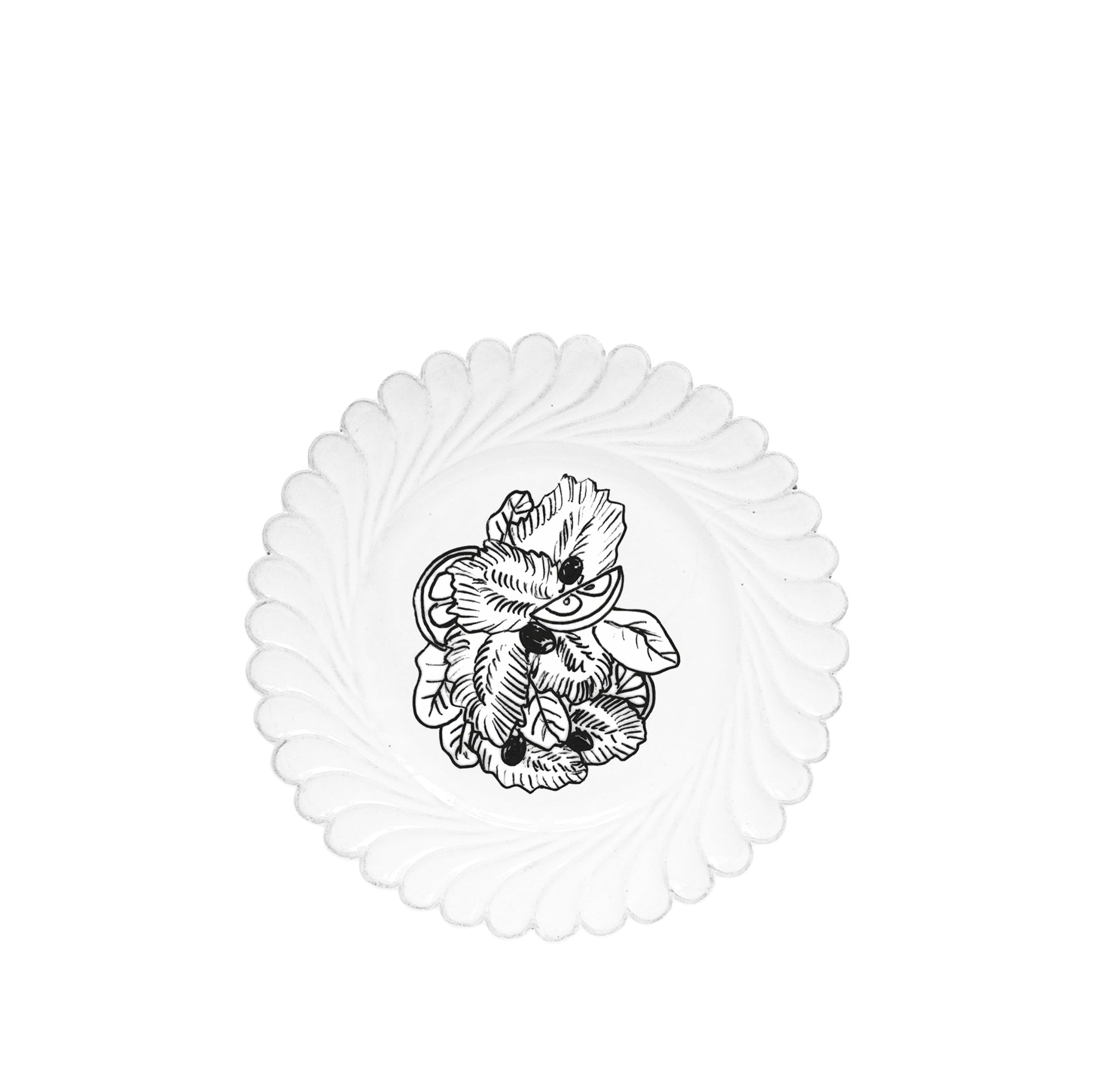 Peggy Scalloped Dinner Plate by Astier de Villatte, 26cm