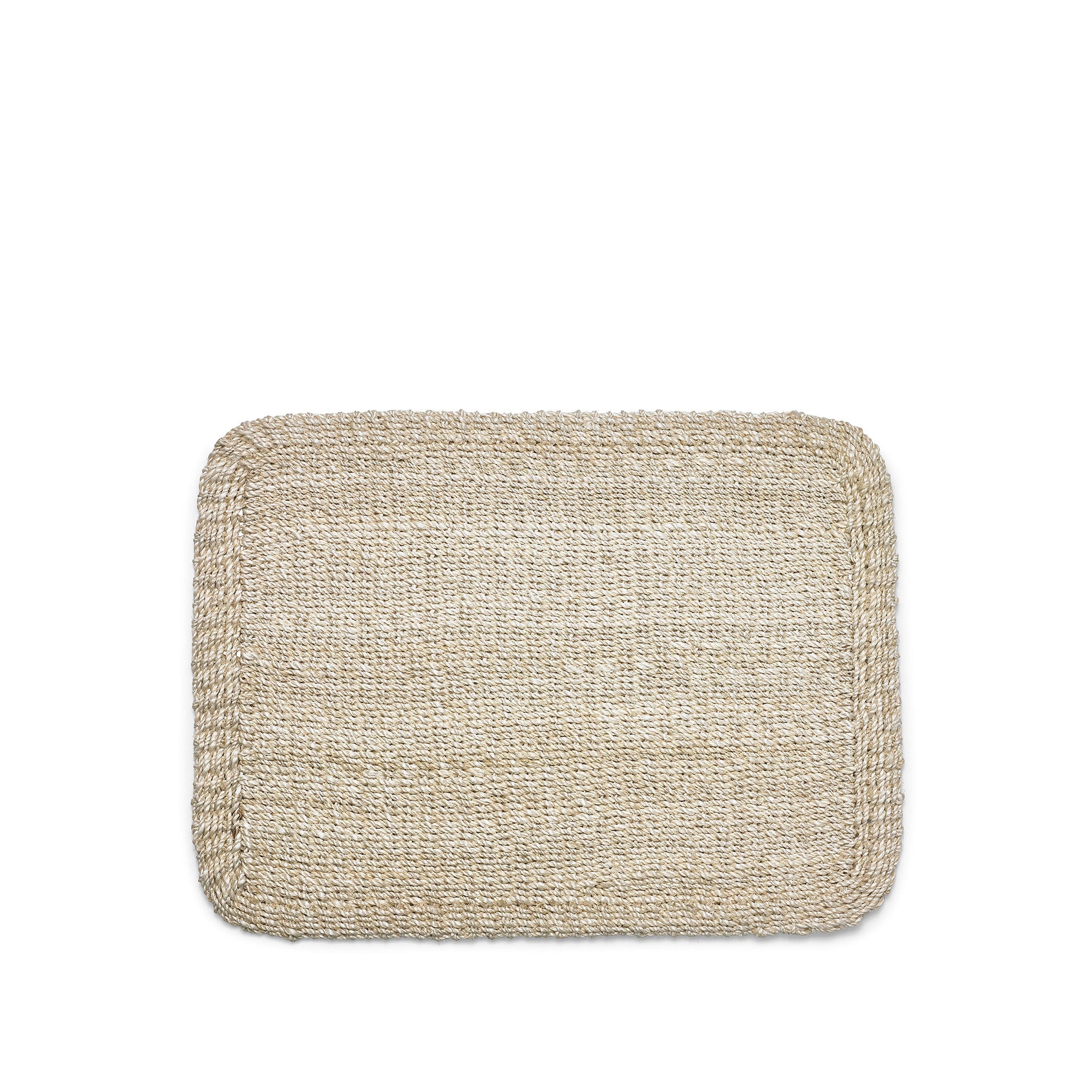 Abaca Woven Rectangular Placemat in Cream