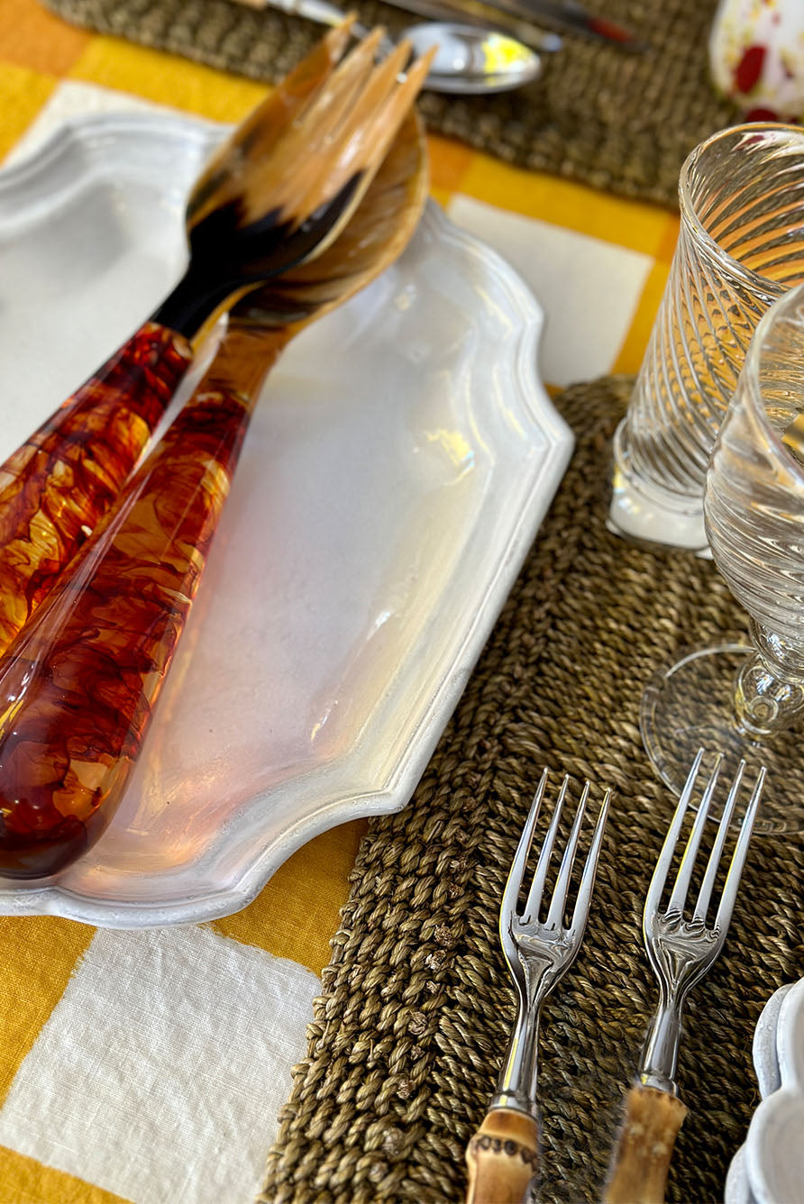 Abaca Woven Rectangular Placemat in Sage