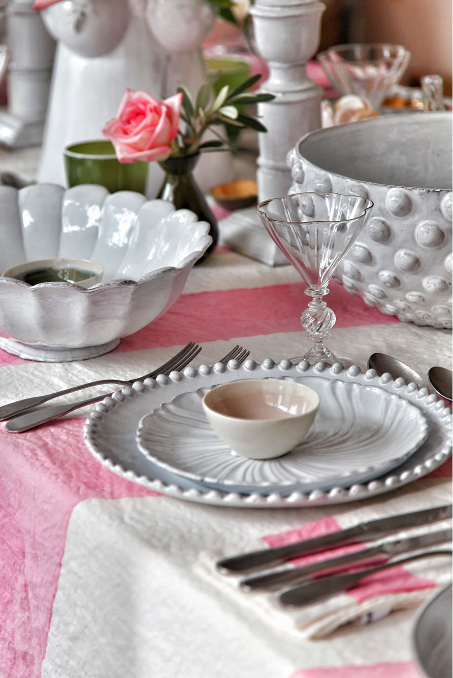 Adelaide Dinner Plate by Astier de Villatte, 27cm