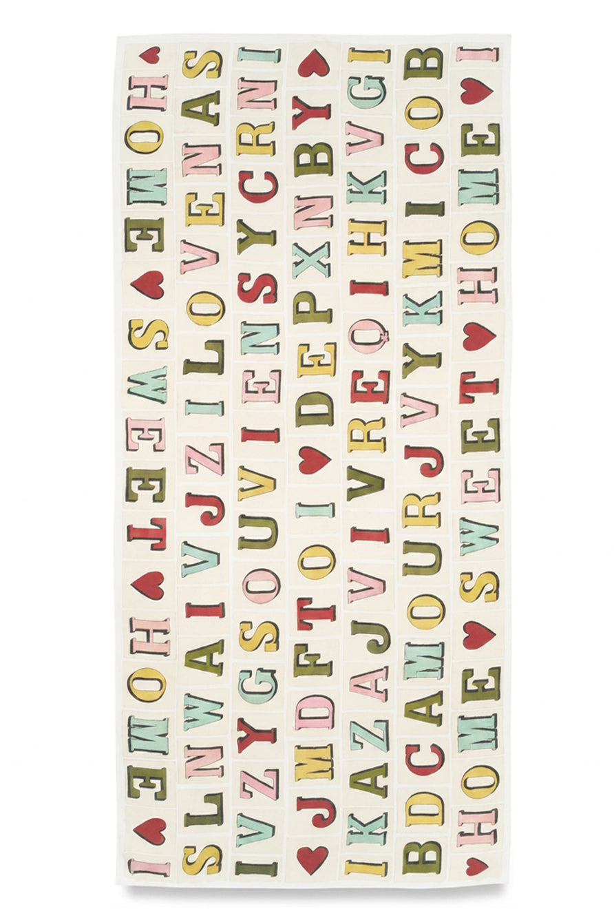 Summerill & Bishop x John Derian 'Alphabet' Linen Tablecloth