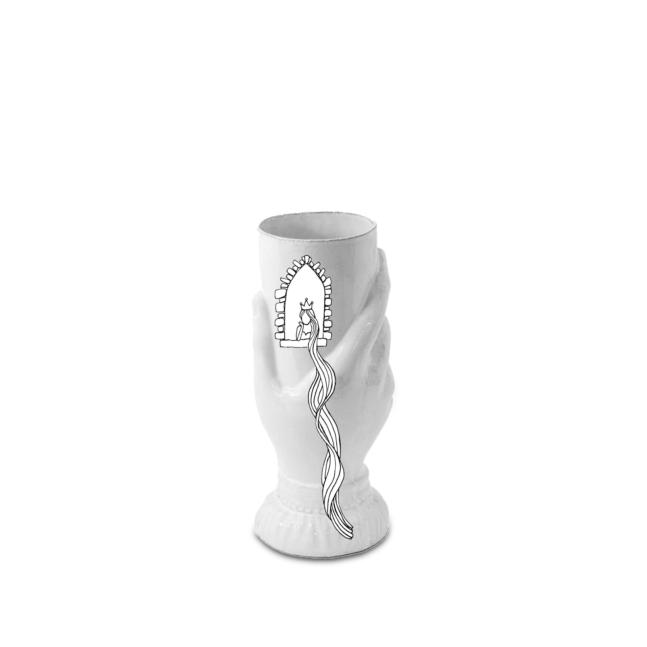 Main Hand Vase by Astier de Villatte, 23cm