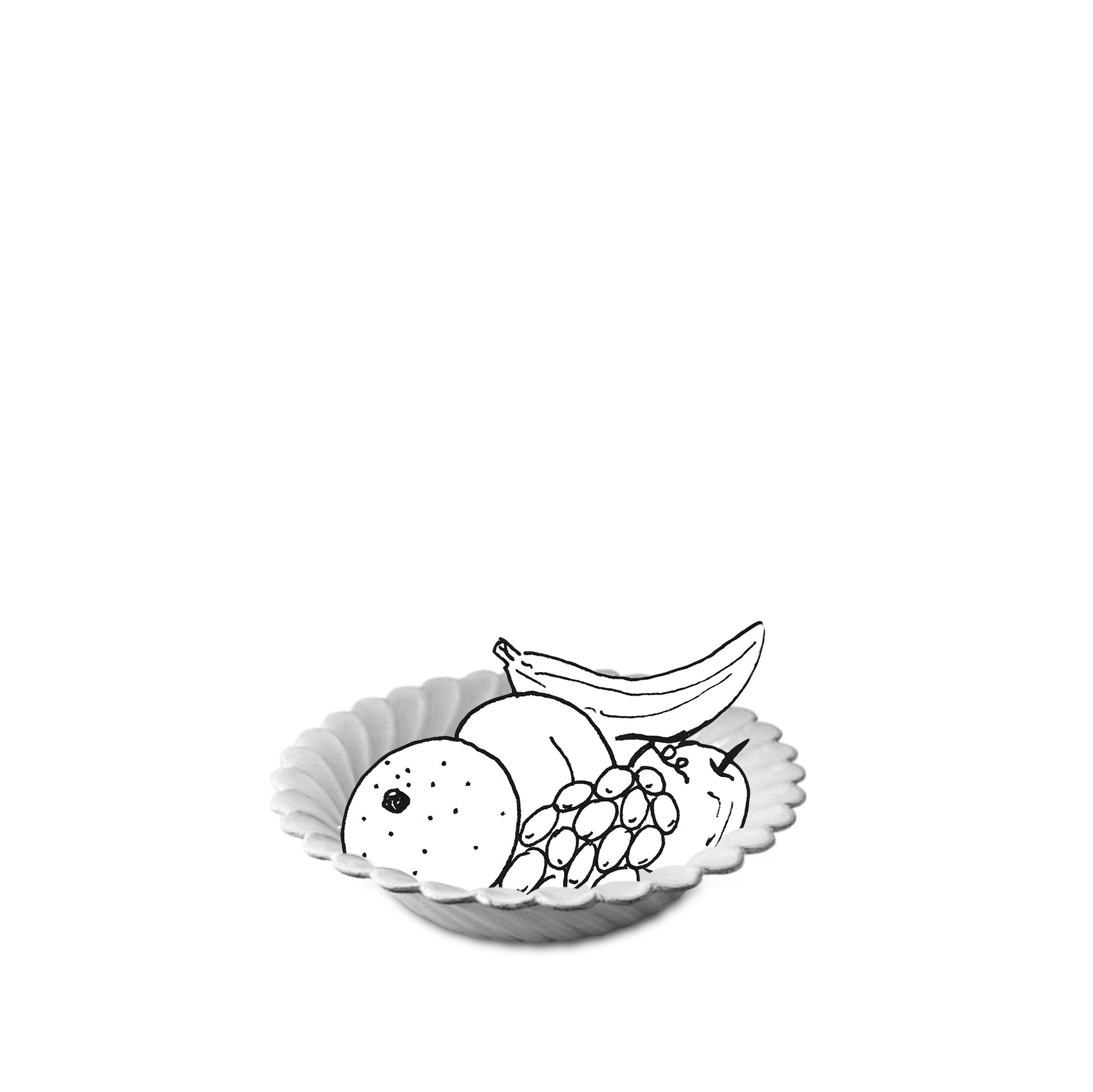 Peggy Large Fruit Bowl by Astier de Villatte, 27.5cm