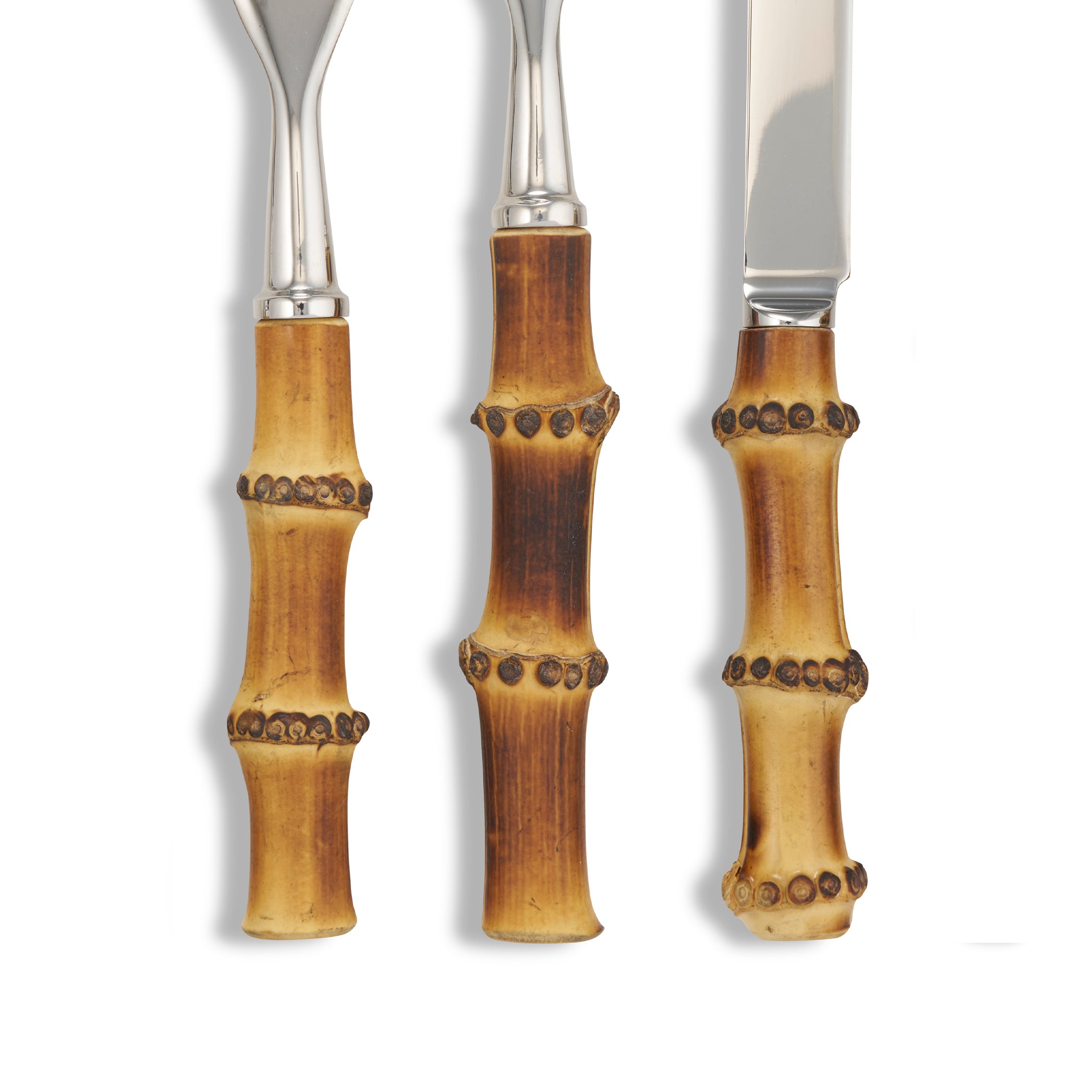 Julia Natural Bamboo & Stainless Steel 7 Piece Cutlery Set