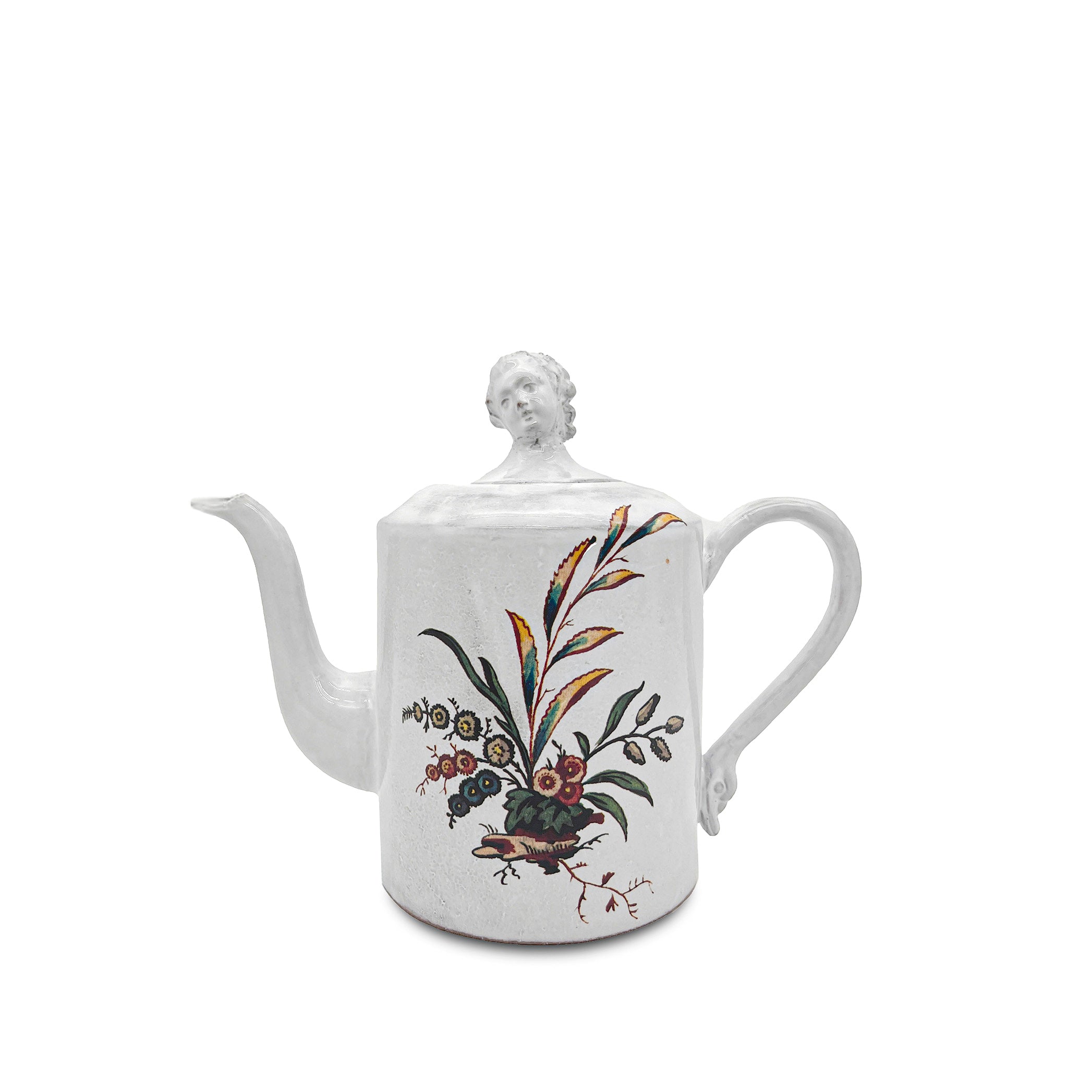 White Ceramic 'Bearberry' Teapot by Astier de Villatte, 18cm