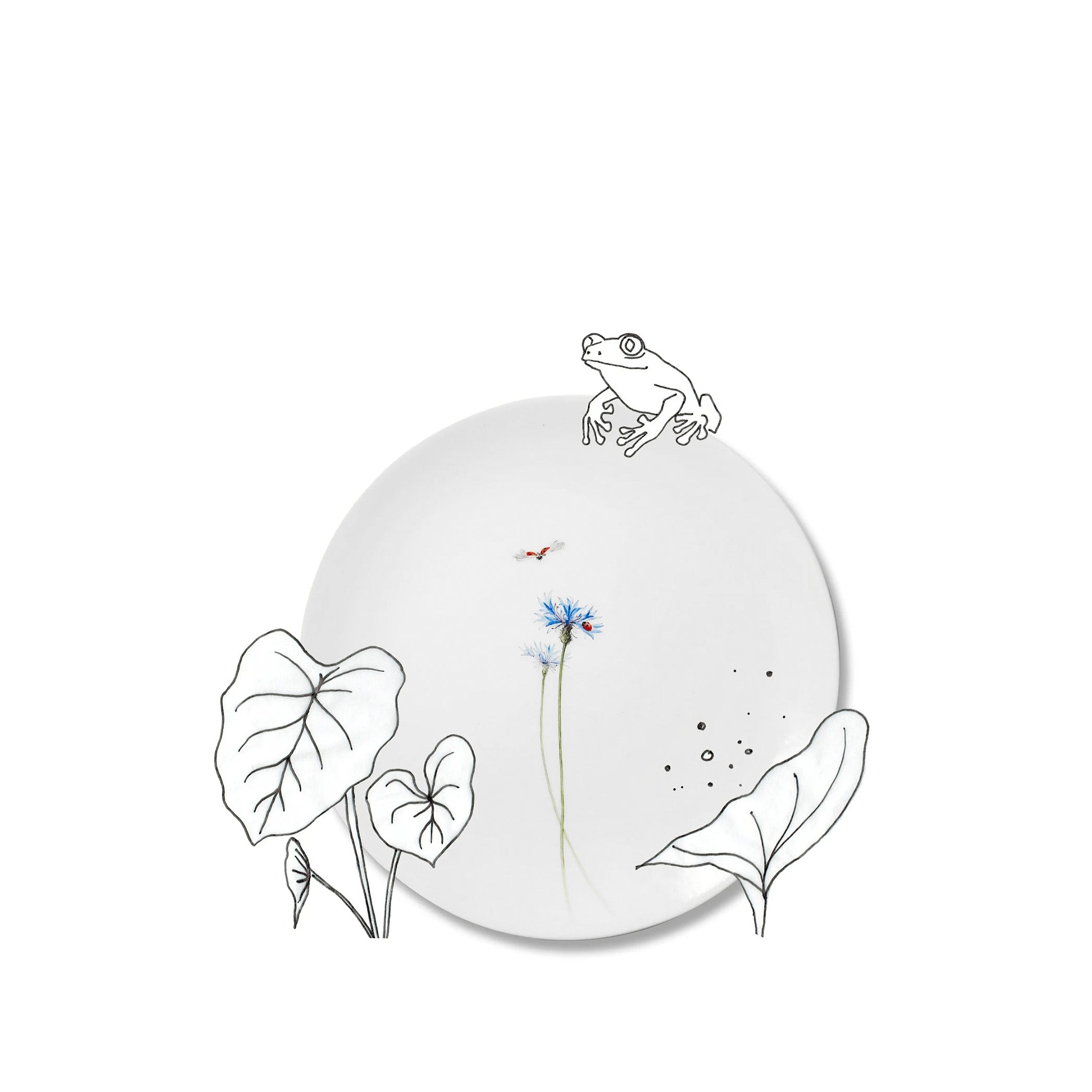 Bloom Centaurea Cyanus Dinner Plate, 25cm