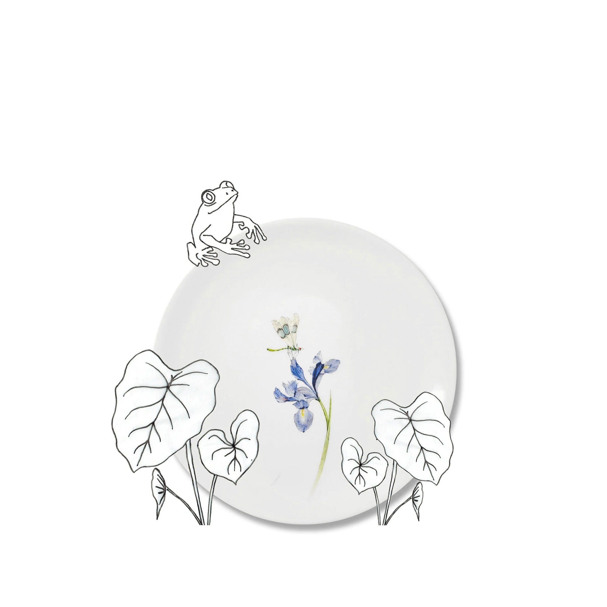 Bloom Iris Dinner Plate, 25cm