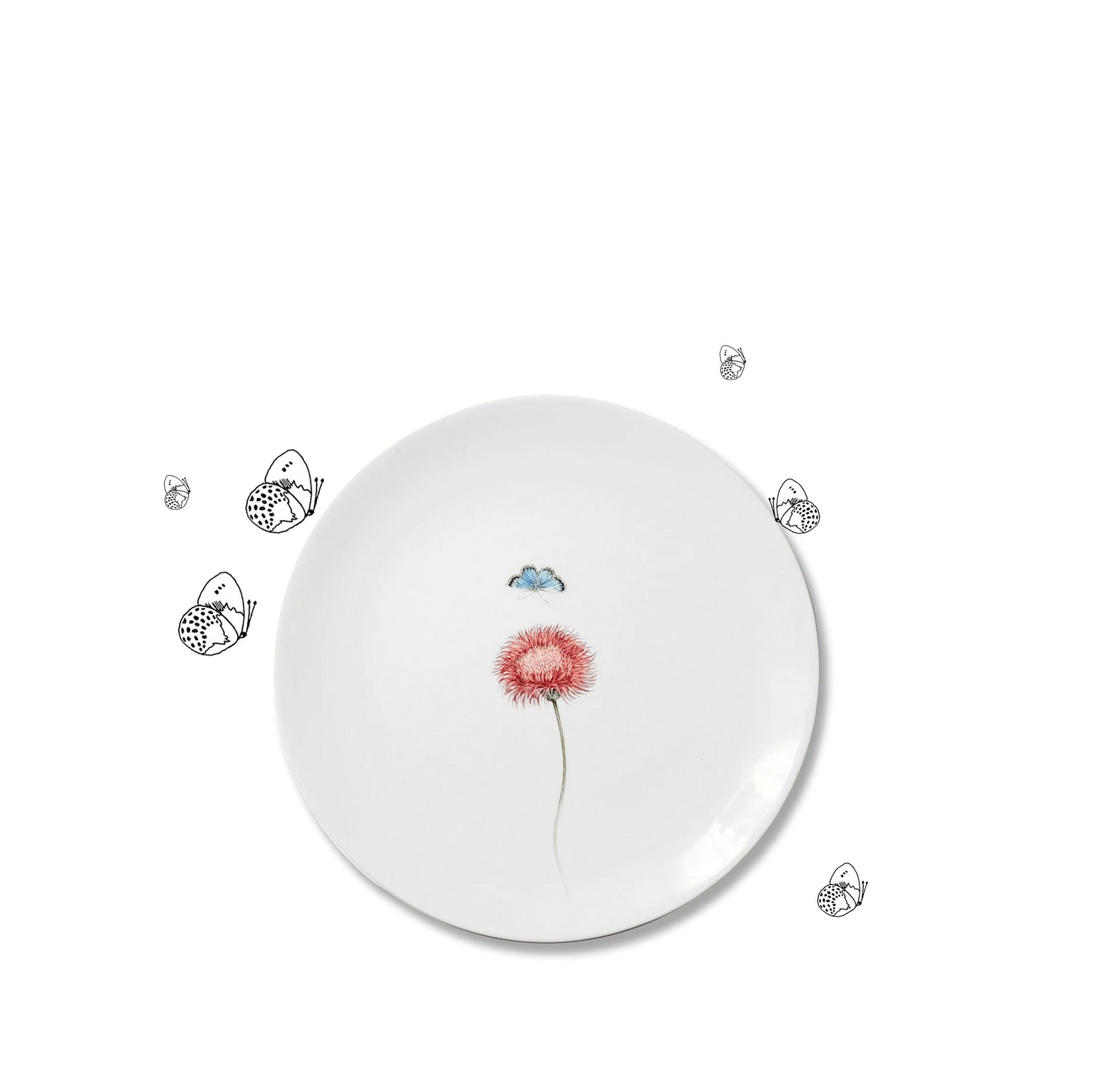 Bloom Silybum Marianum Dinner Plate, 25cm