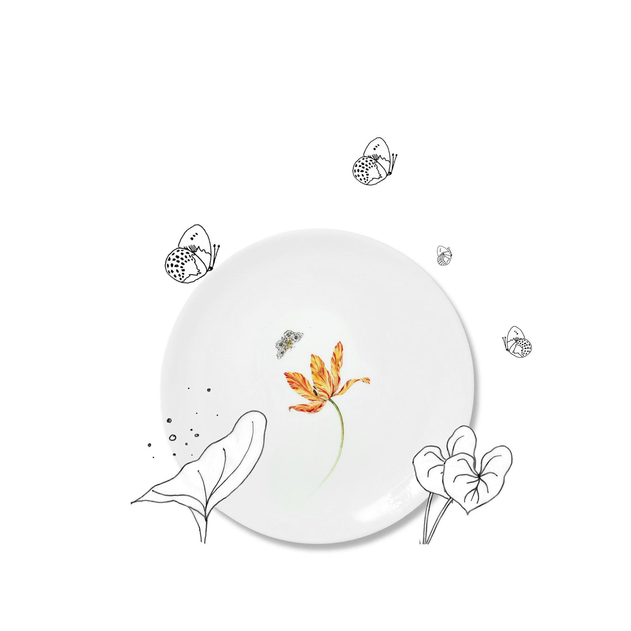 Bloom Tulipae Variae Dinner Plate, 25cm