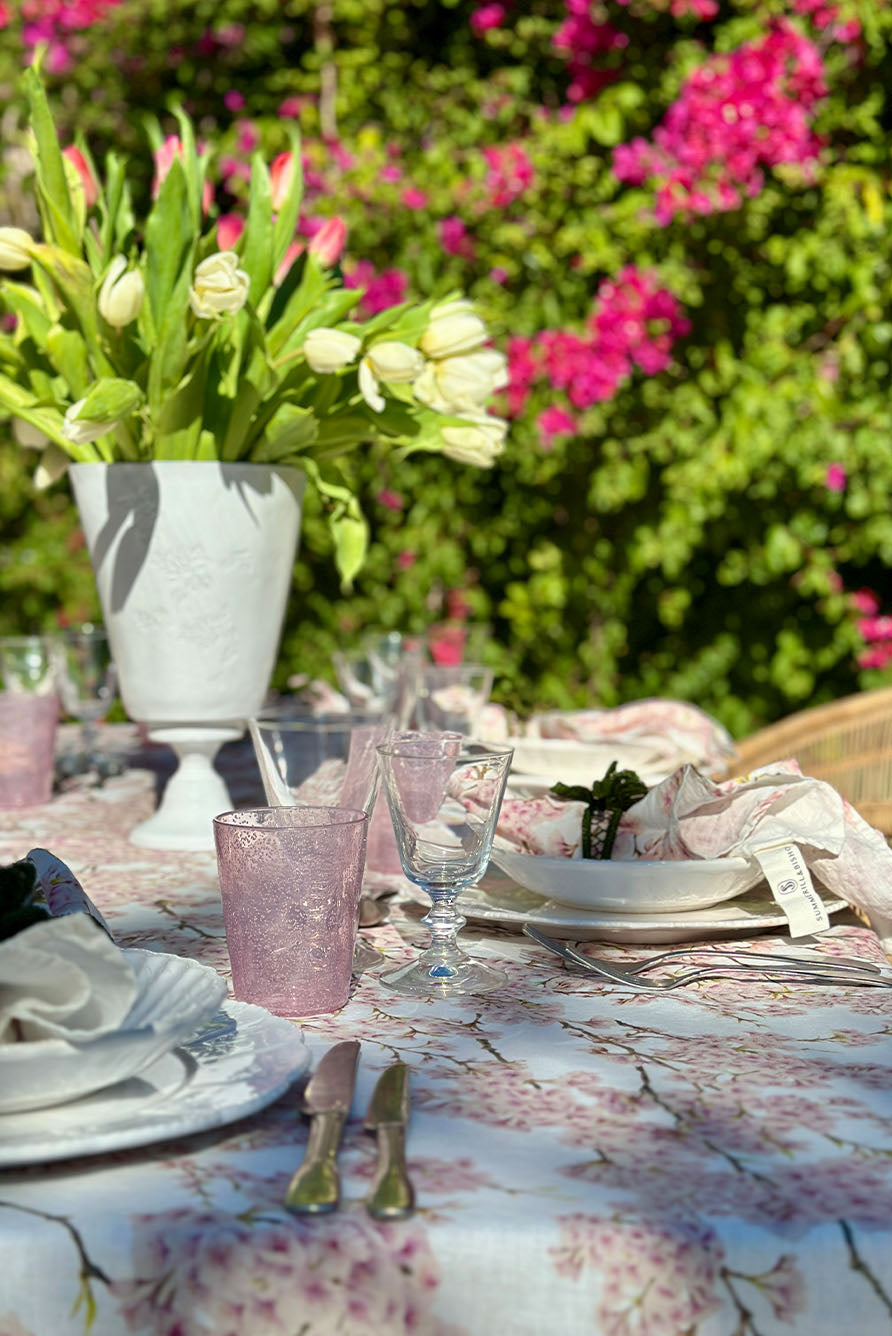 'Blossom' Linen Tablecloth