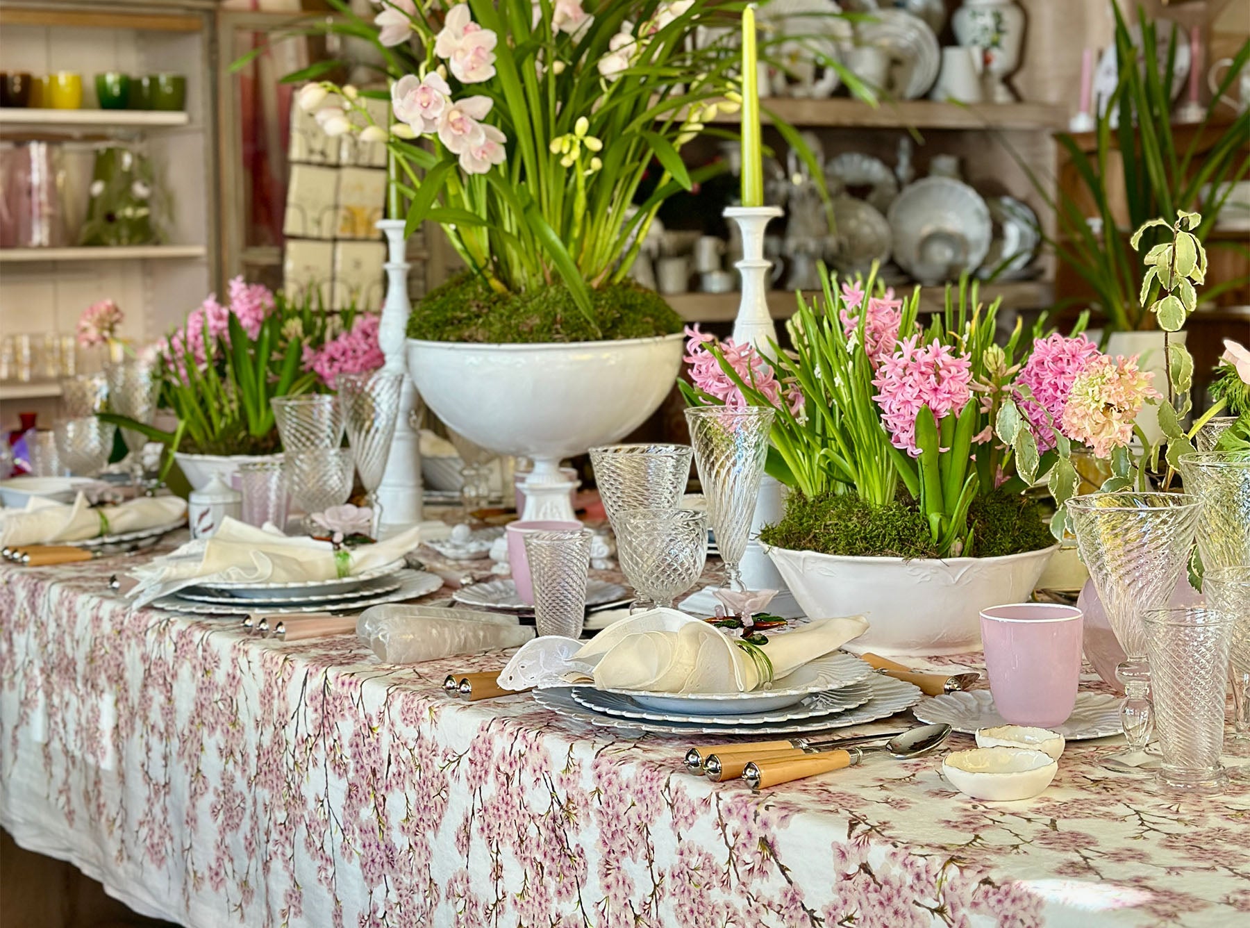 'Blossom' Linen Tablecloth