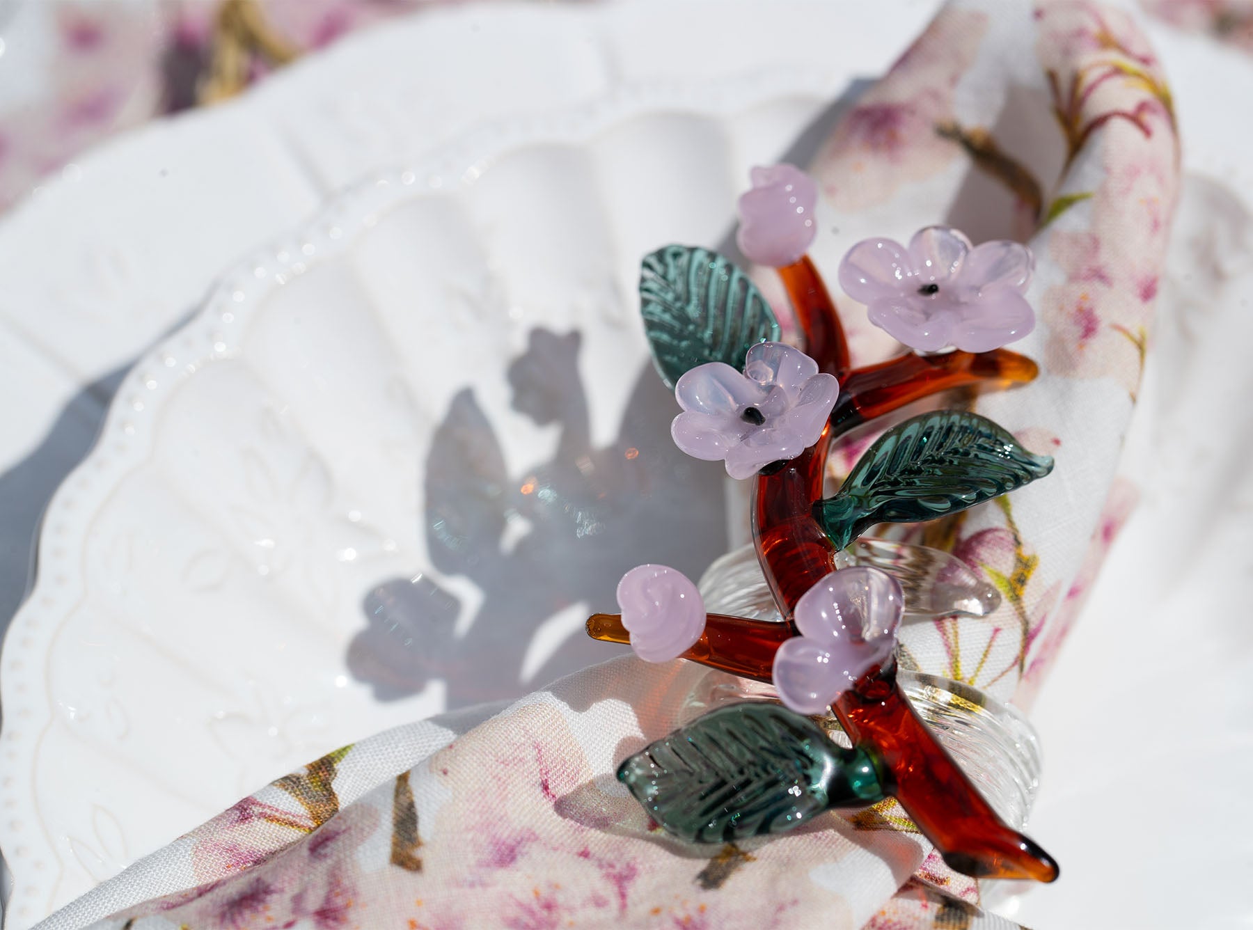 'Blossom' Linen Napkin, 50x50cm