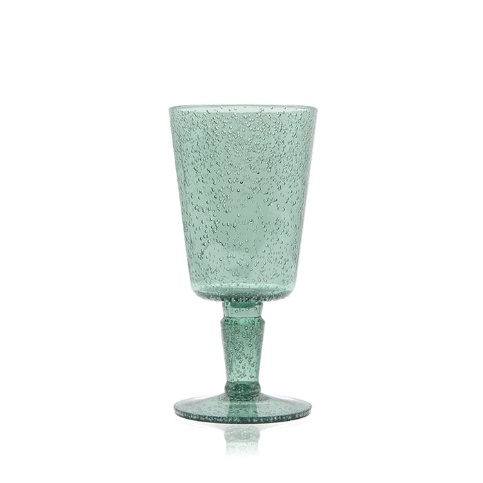 Recycled Plastic Bobby Wine Glass in Teal Blue