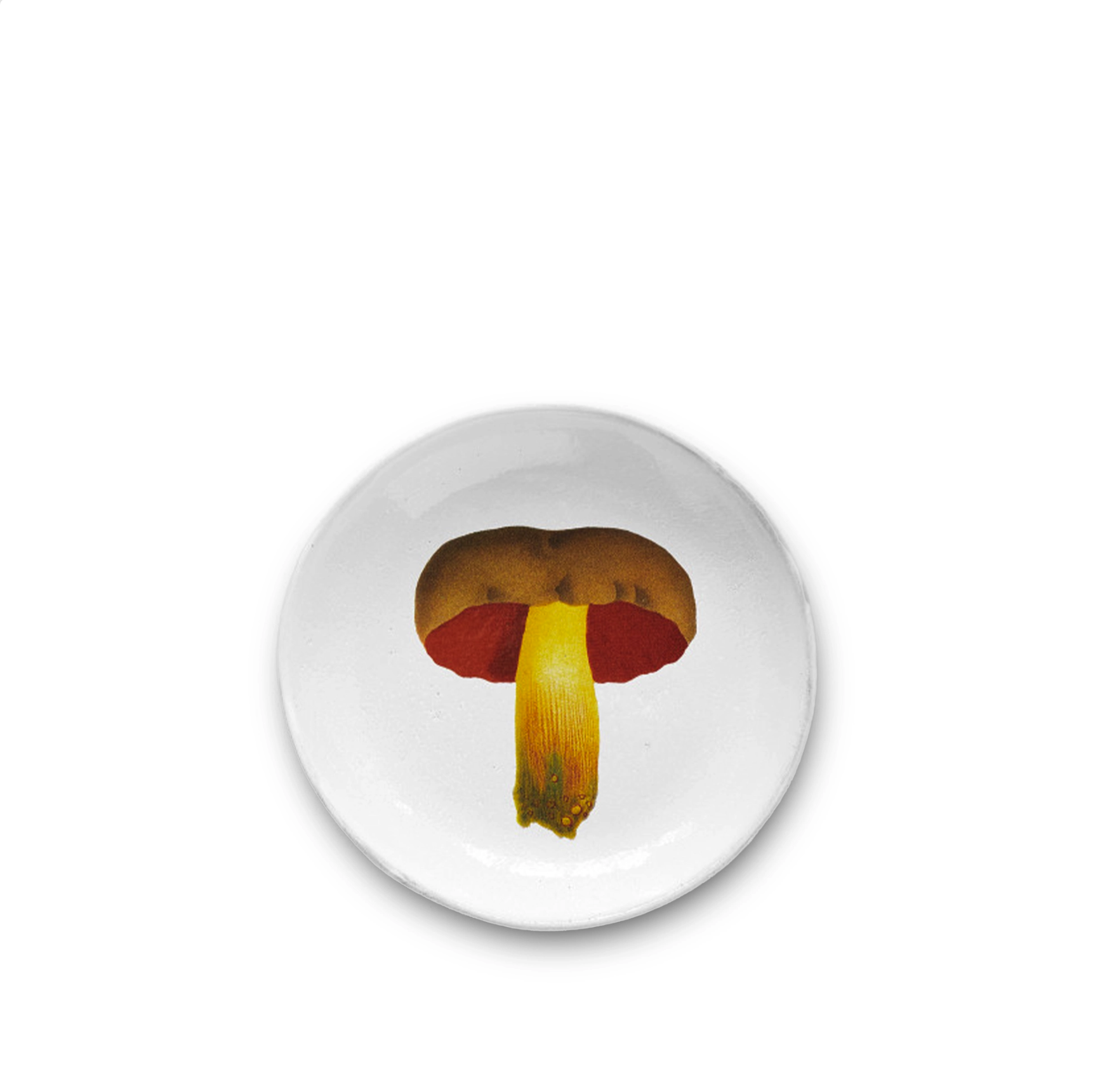 Bolet Pernicieux Mushroom Deep Plate by Astier de Villatte, 19cm