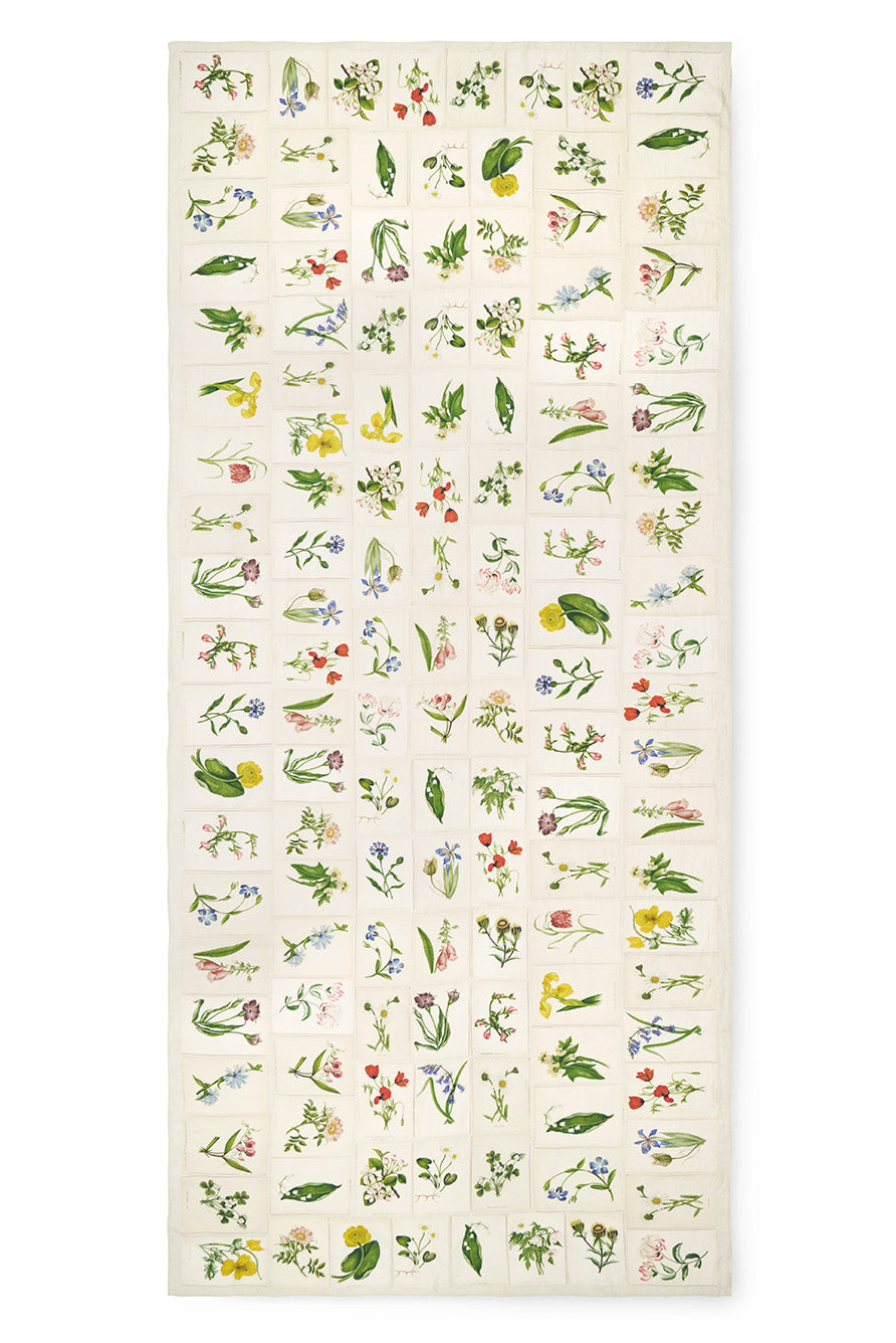 S&B x John Derian 'Botanical Tiles' Linen Tablecloth