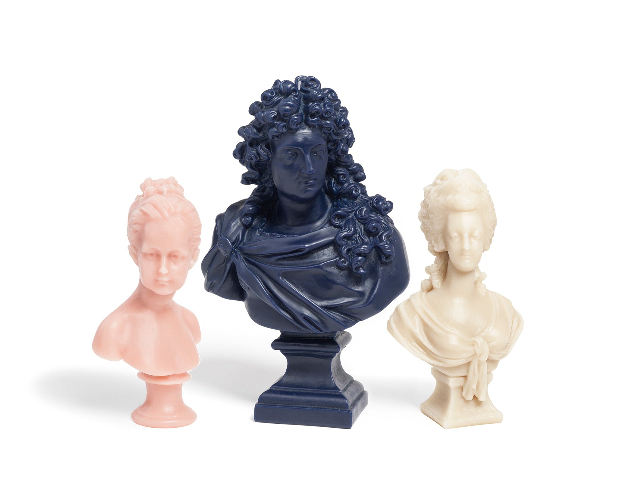 Marie Antoinette Carved Wax Bust in Stone, 22cm