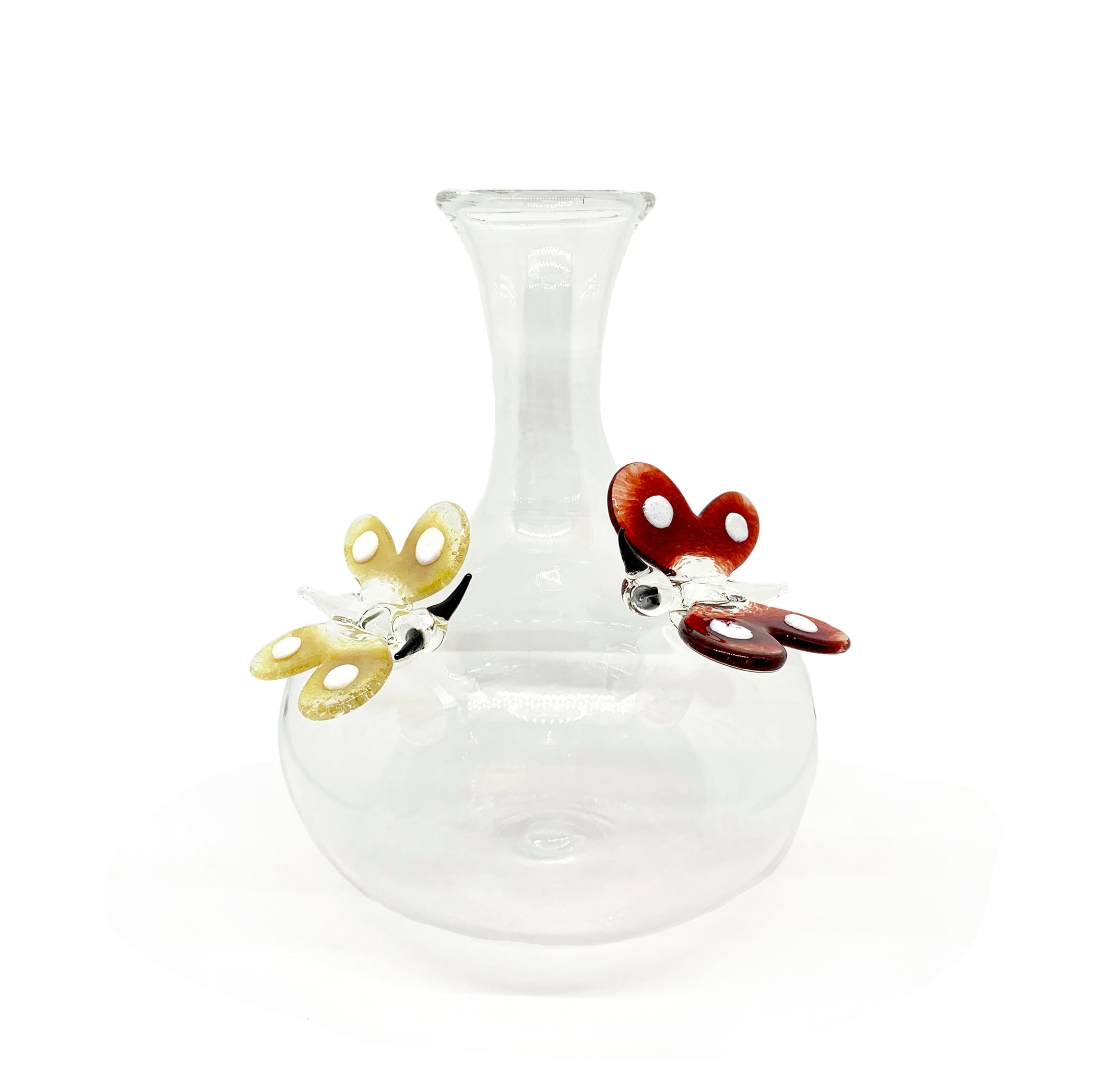 Handblown Glass Butterfly Decanter, 24.5cm