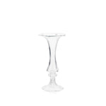 Celeste Clear Handblown Glass Narrow Trumpet Vase, 32cm
