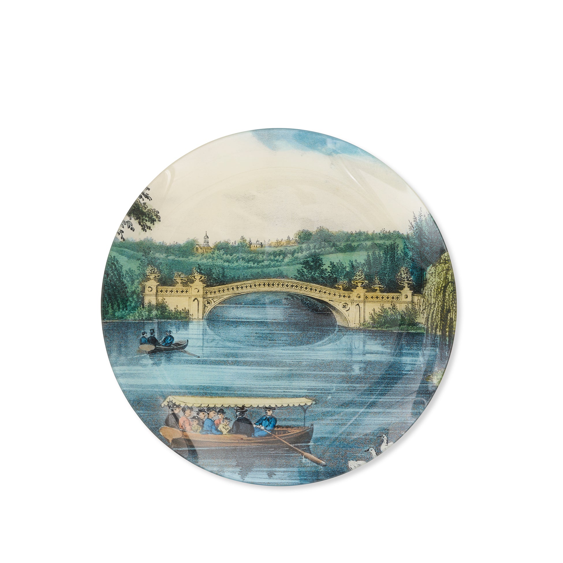 S&B Exclusive John Derian 'Central Park - The Bridge' Round Decorative Plate, 29.5cm
