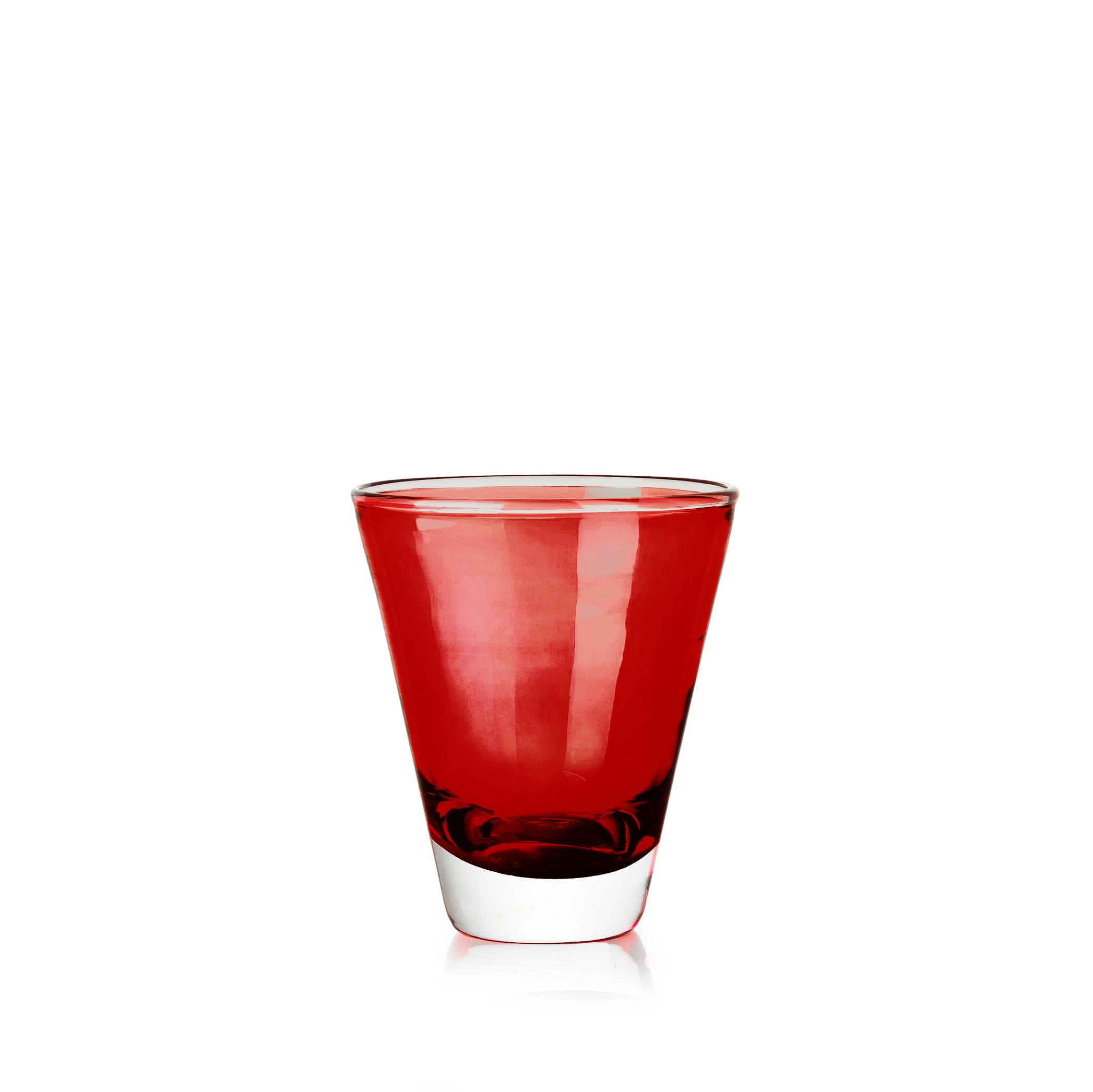 Handblown Glass 'Clair' Tumbler in Claret Red, 20cl
