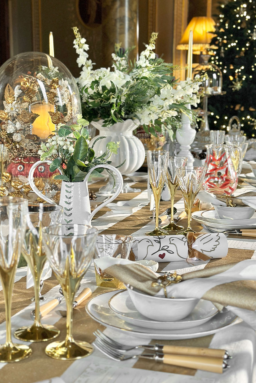 Crésus Soup Bowl with Gold Rim by Astier de Villatte, 14.5cm