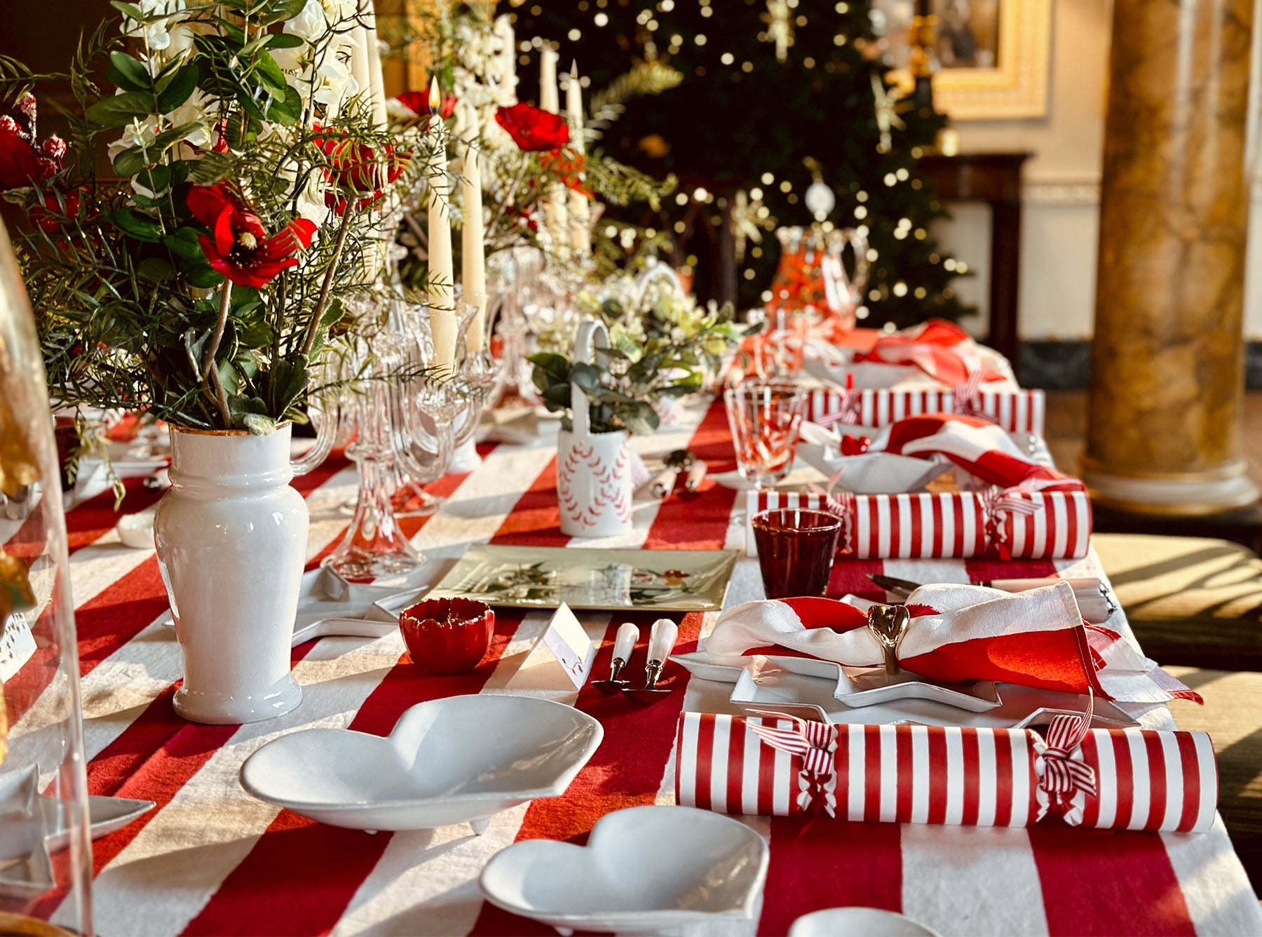 Crésus Large Vase with Gold Rim by Astier de Villatte, 22cm