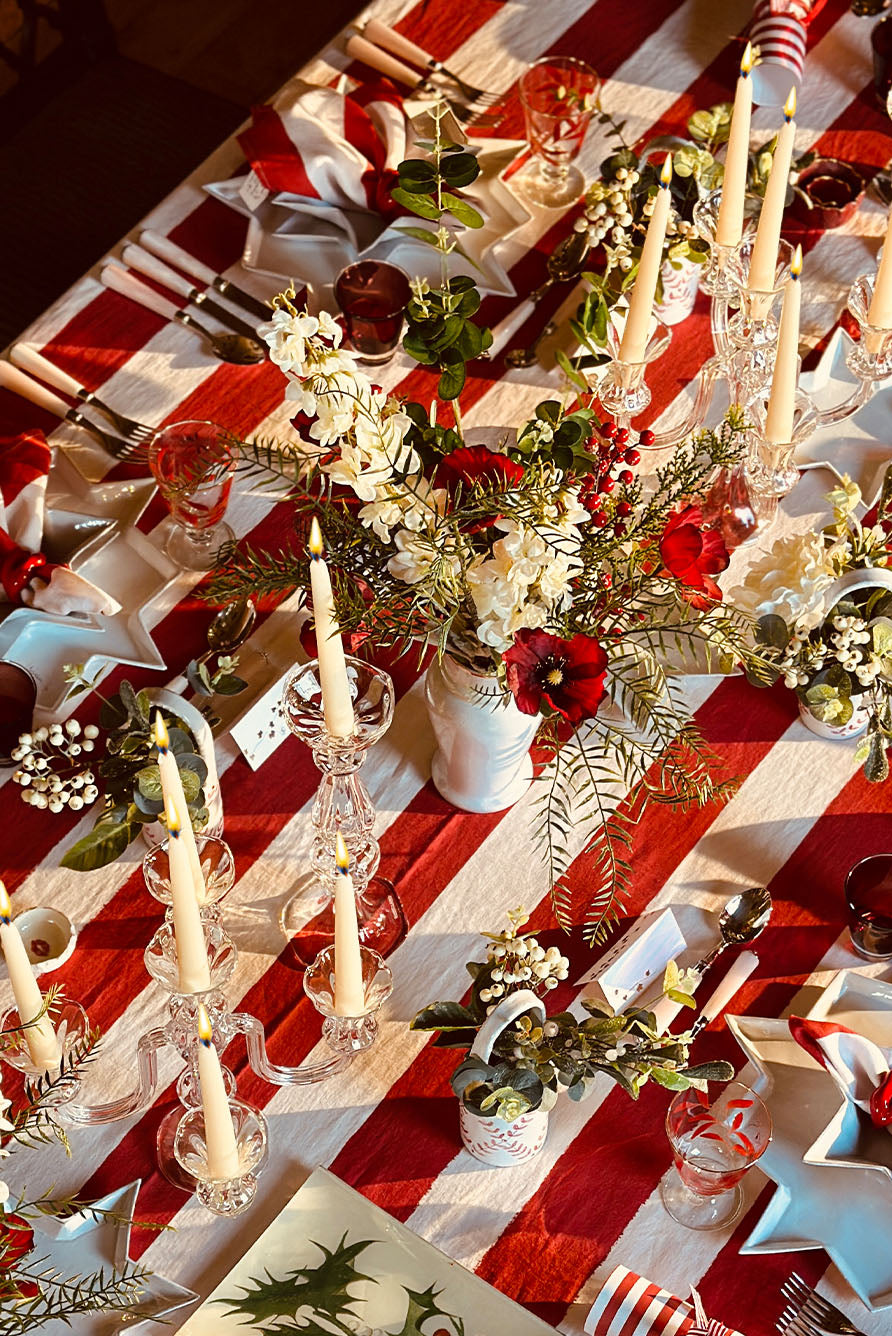 Crésus Large Vase with Gold Rim by Astier de Villatte, 22cm