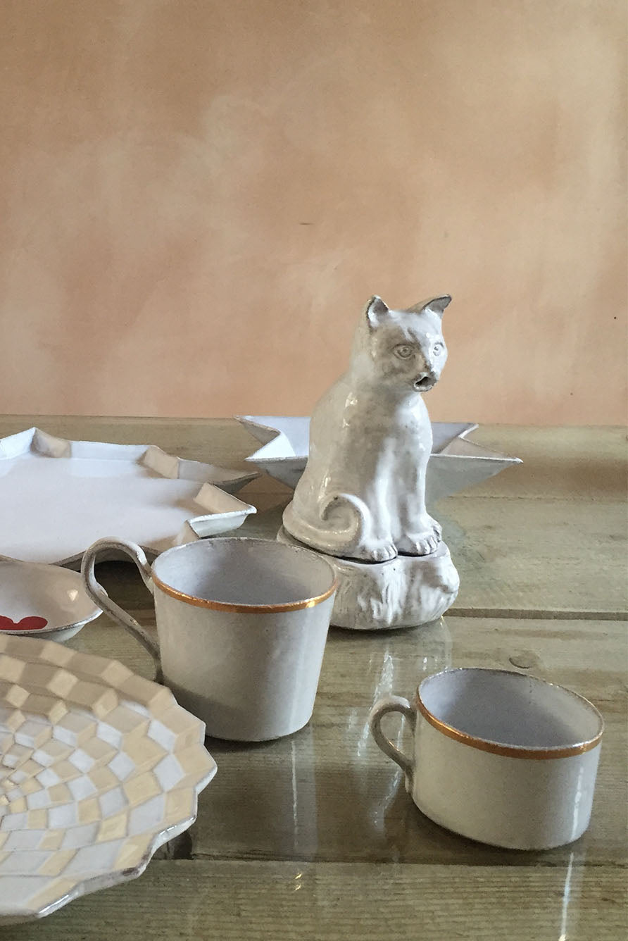 Crésus Large Tea Cup by Astier de Villatte, 8.5cm