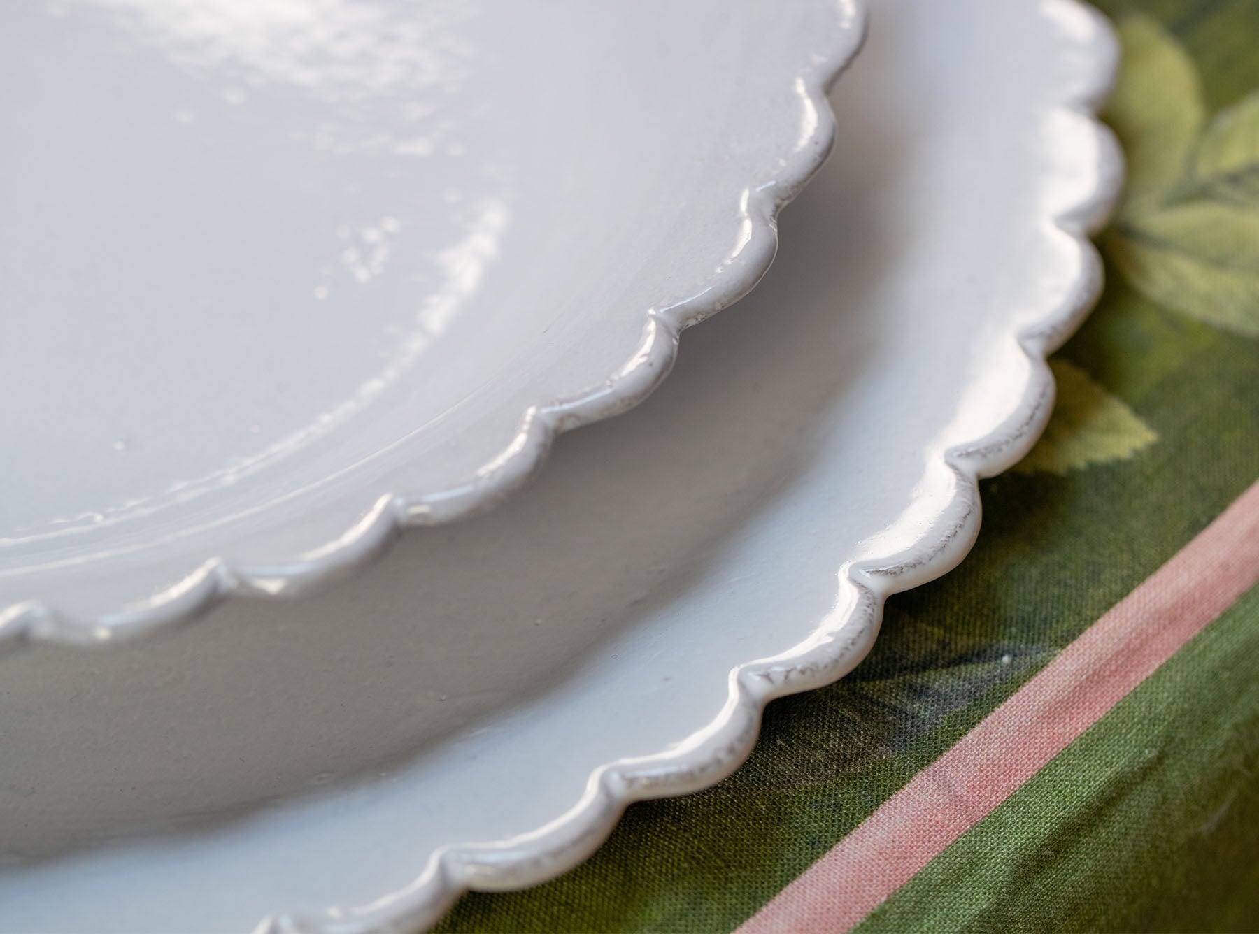 Daisy Dinner Plate by Astier de Villatte, 31cm