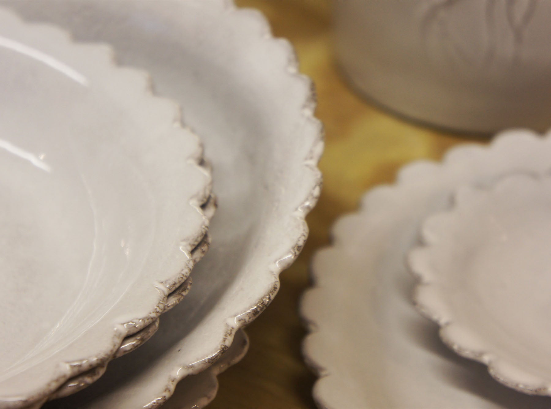 Daisy Soup Bowl by Astier de Villatte, 21cm