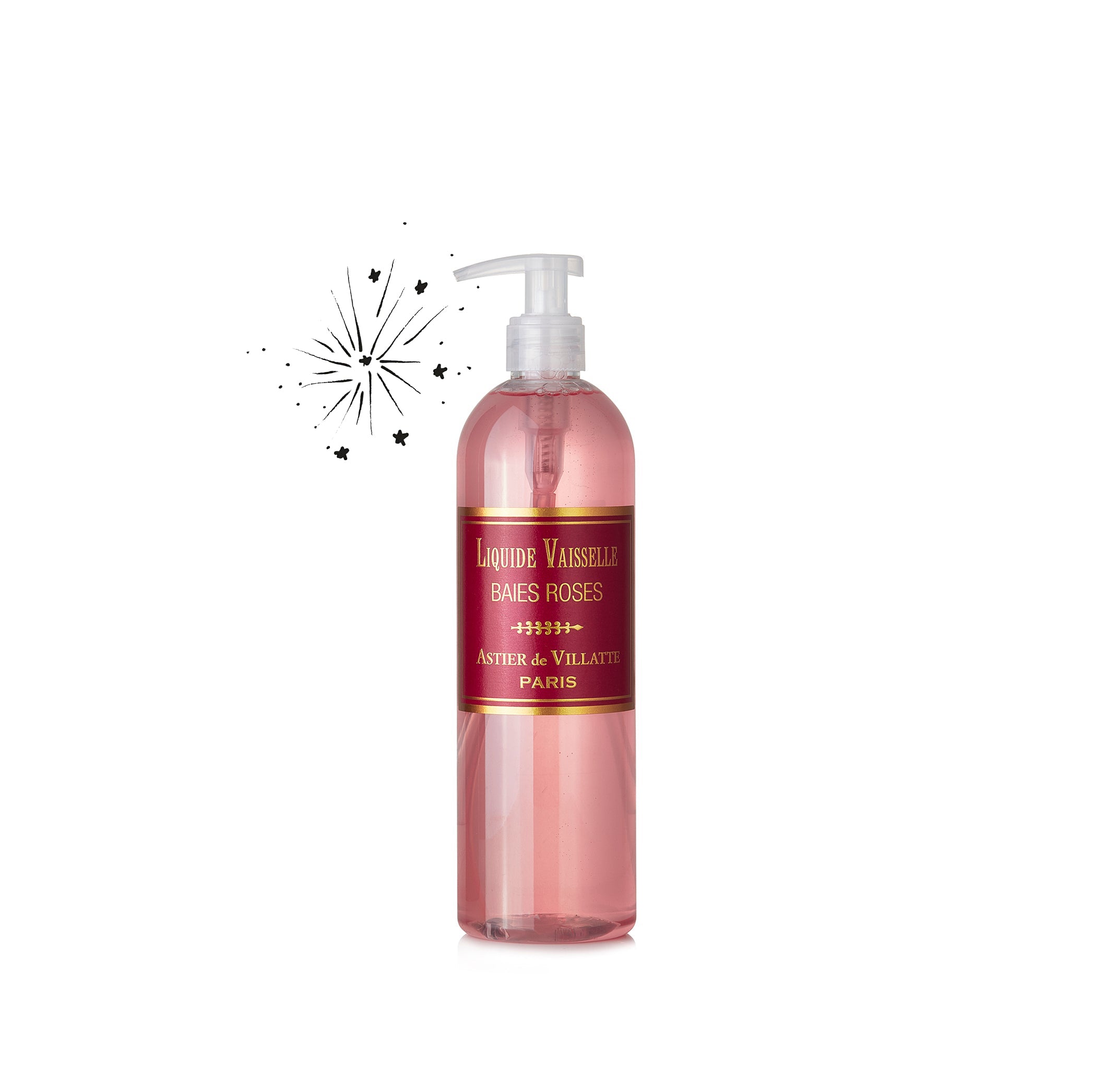 Baies Roses Dishwashing Liquid by Astier de Villatte, 500ml